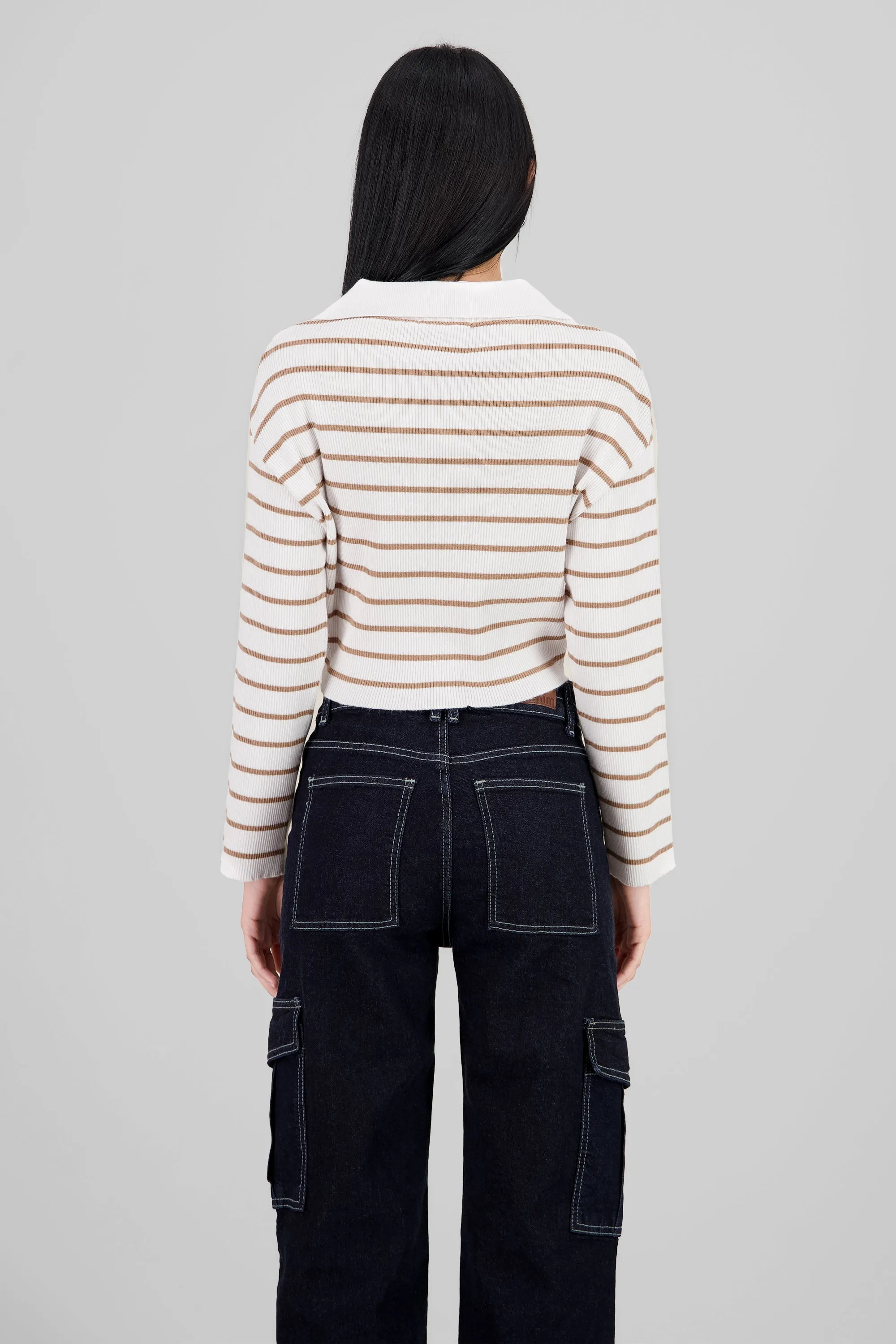 Sueter tejido cuello polo rayas sold by Shasa product image thumbnail 4