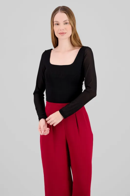 Bosyduit liso manga larga sold by Shasa