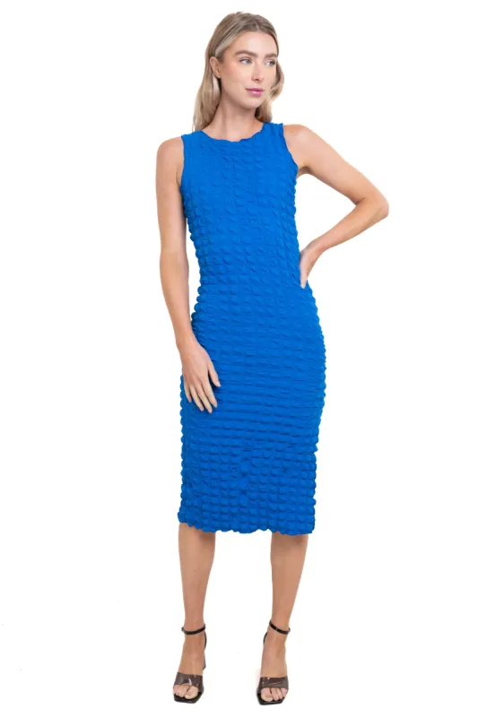 Vestido midi tejido textura sold by Shasa