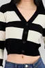 Cardigan rayas contraste sold by Shasa