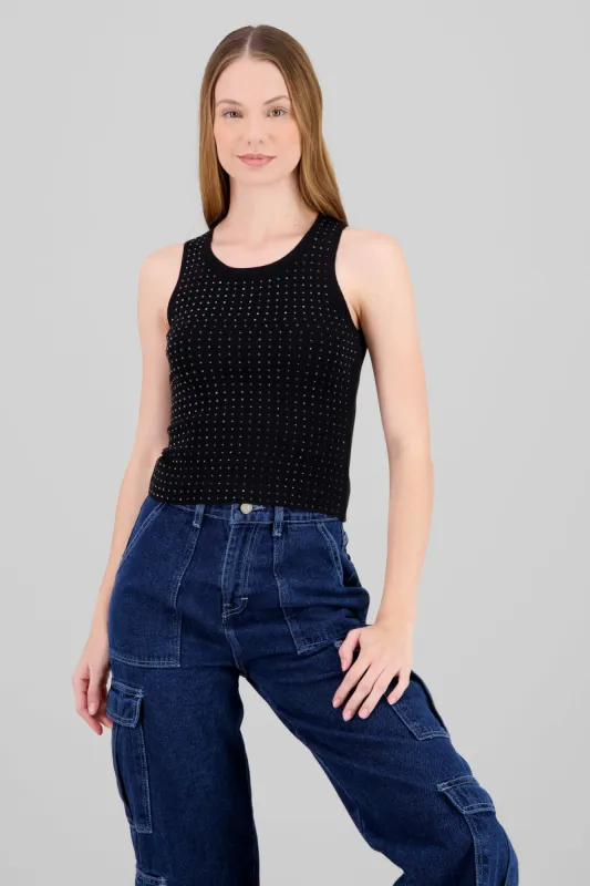 Top sin manga brillos sold by Shasa