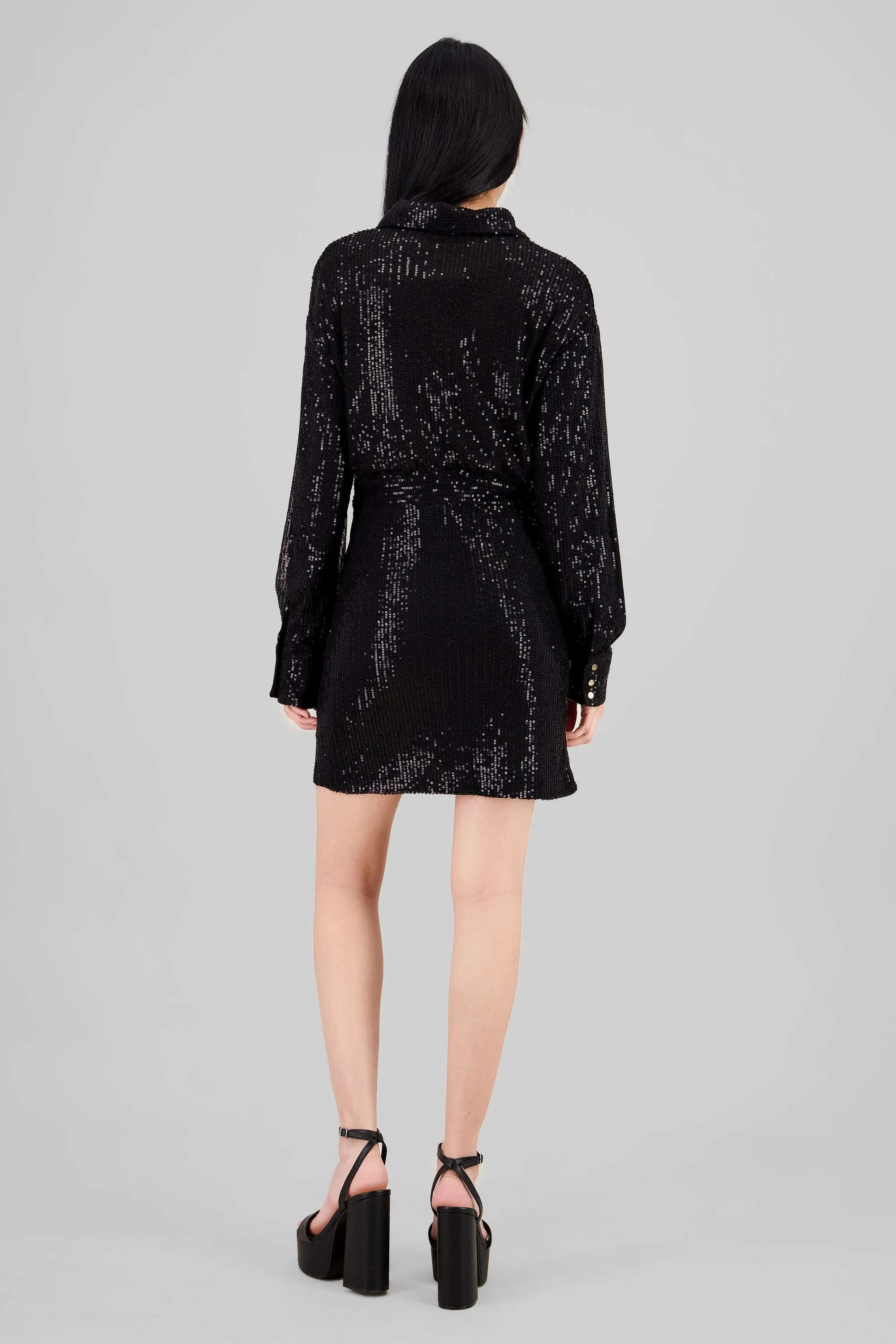 Vestido mini brillos manga larga sold by Shasa product image thumbnail 4