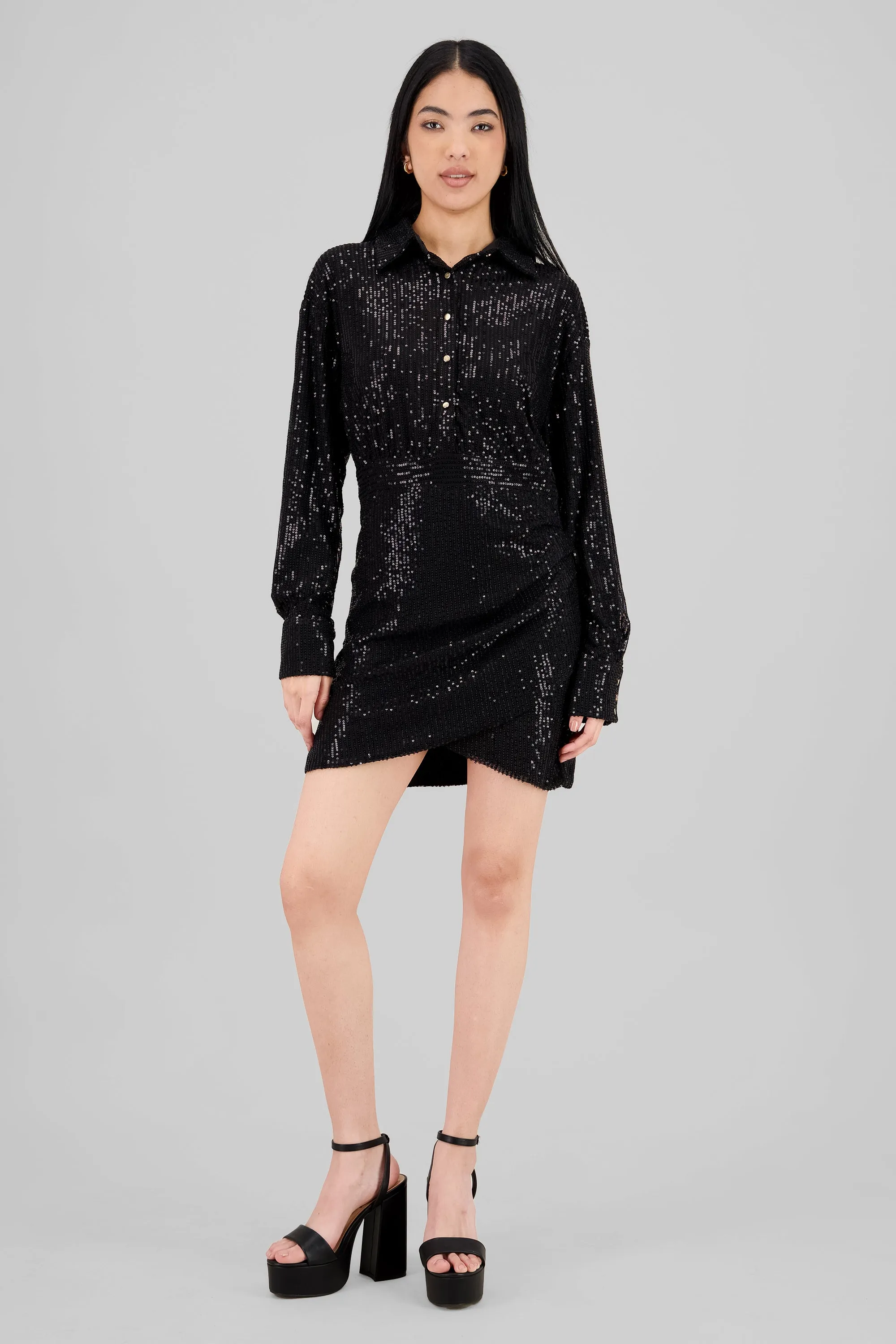 Vestido mini brillos manga larga sold by Shasa product image thumbnail 2