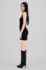 Vestido mesh drapeado sin mangas sold by Shasa