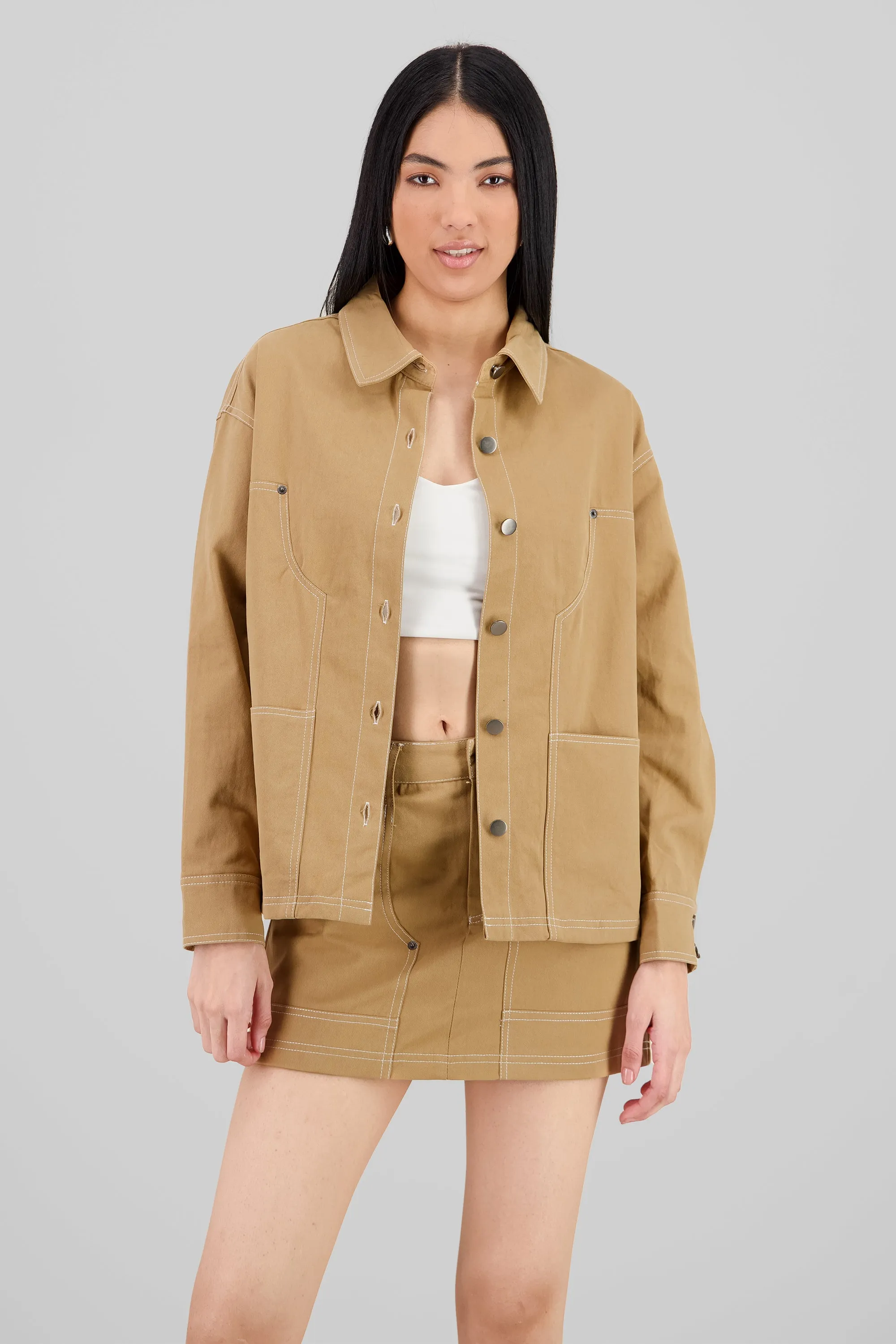 Chamarra Denim Contarste sold by Shasa