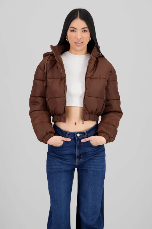 Chamarra puffer gorro sold by Shasa