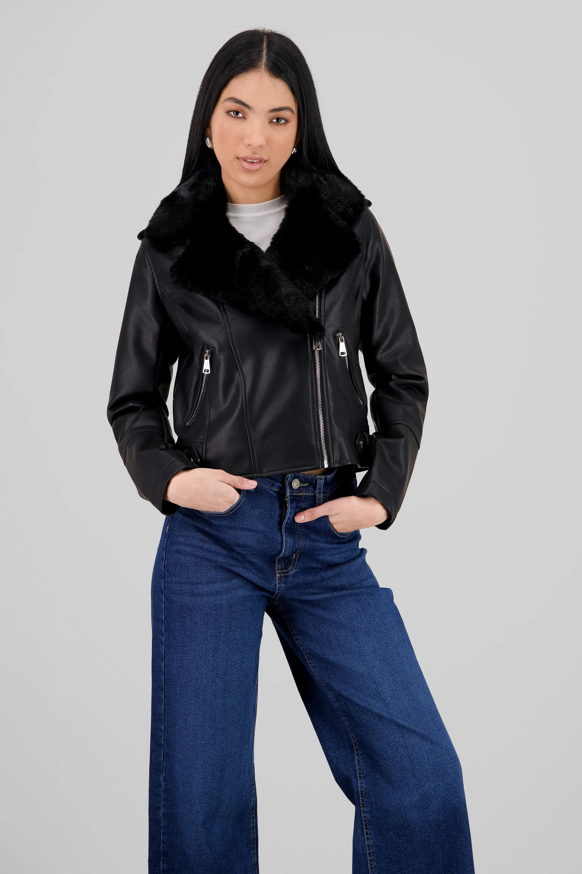 Biker PU con peluche sold by Shasa product image thumbnail 2