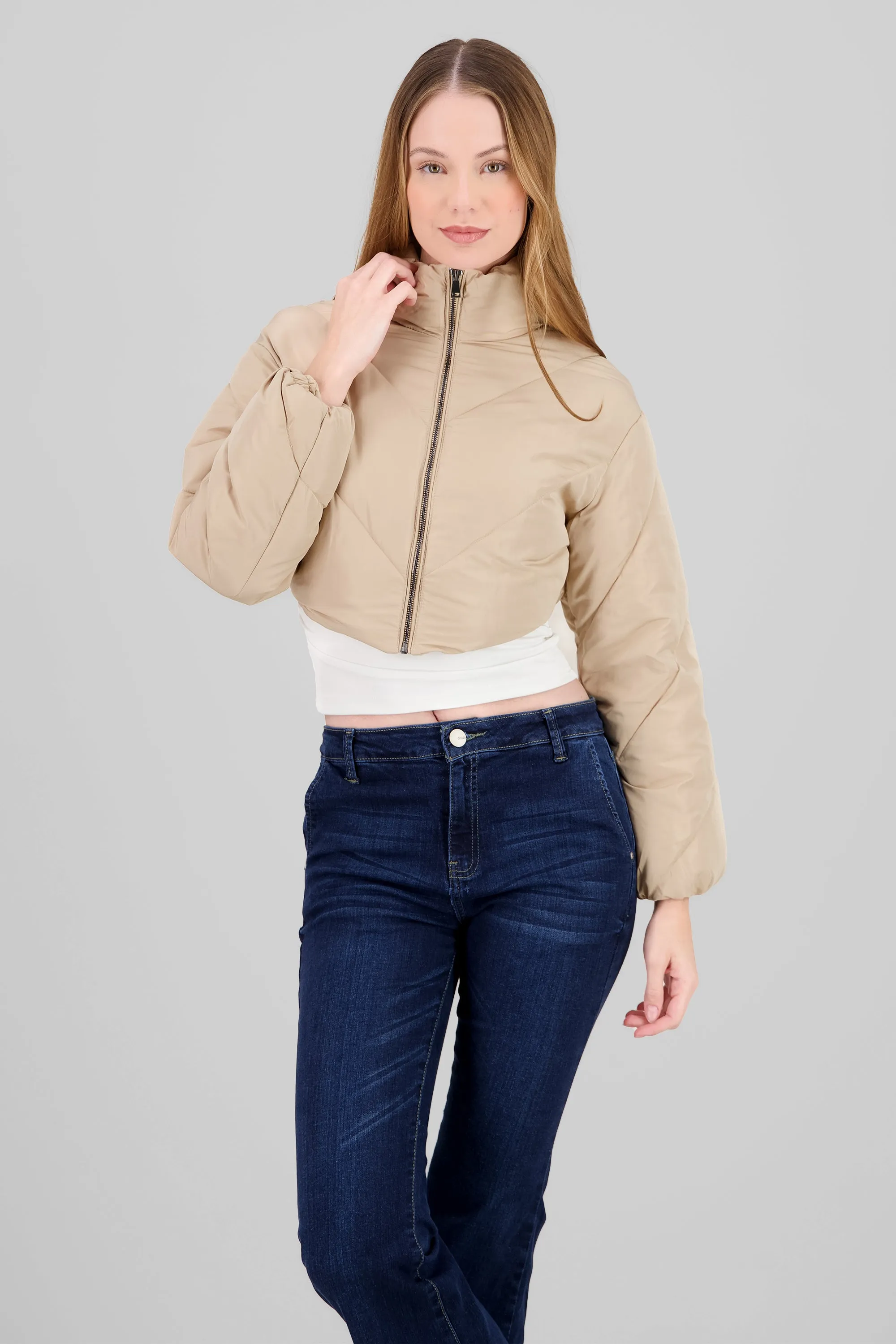 Chamarra lisa crop sold by Shasa product image thumbnail 2