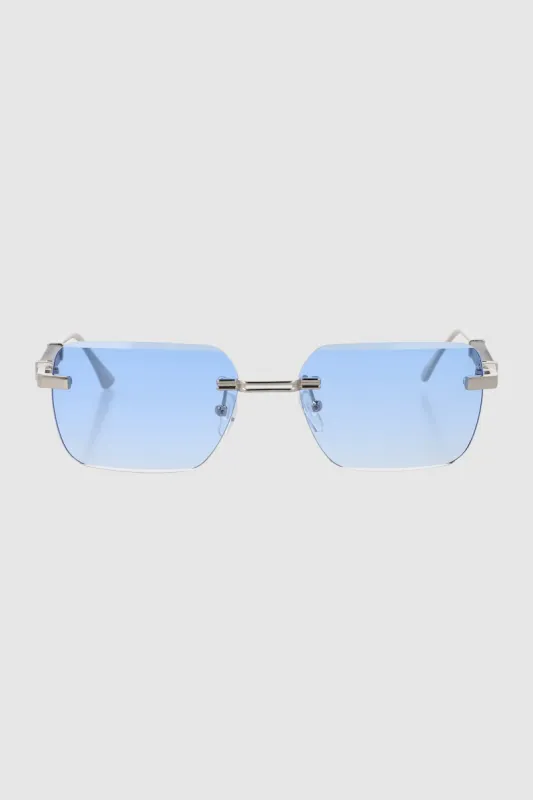 Lentes rectangulo rimless metal sold by Shasa