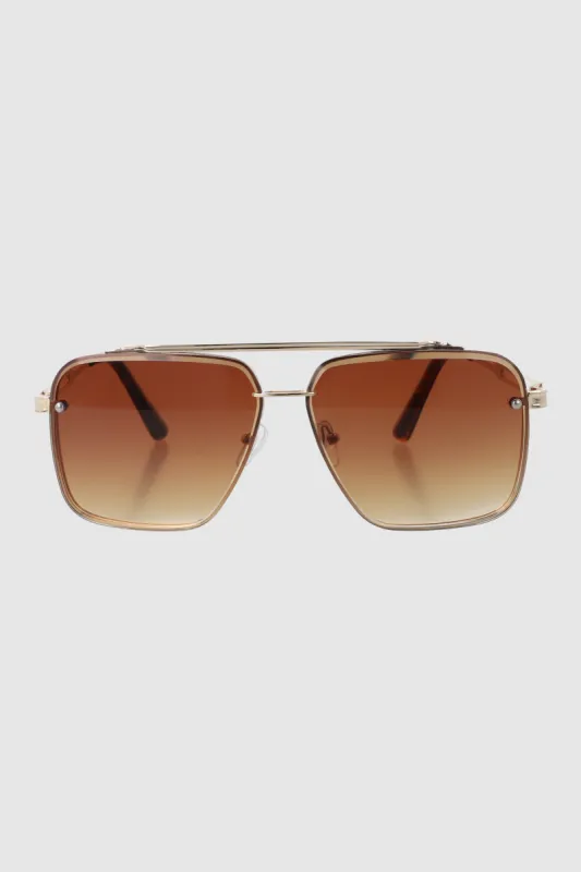 Lentes aviador cuadrado metal sold by Shasa