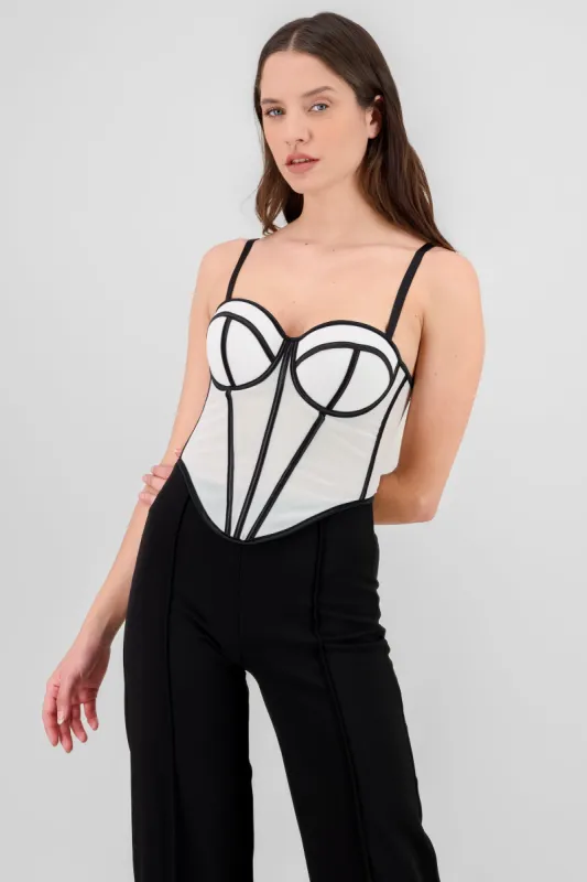 Corset varillas contraste sold by Shasa
