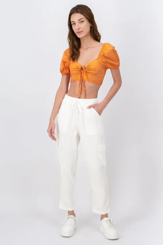 Pantalón cargo cintas cintura sold by Shasa