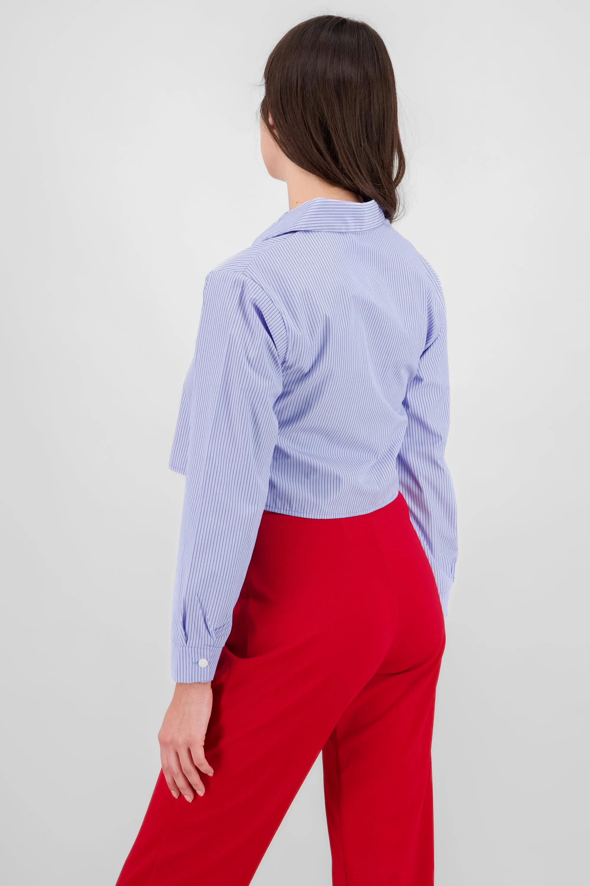 Camisa crop manga larga rayas sold by Shasa product image thumbnail 4