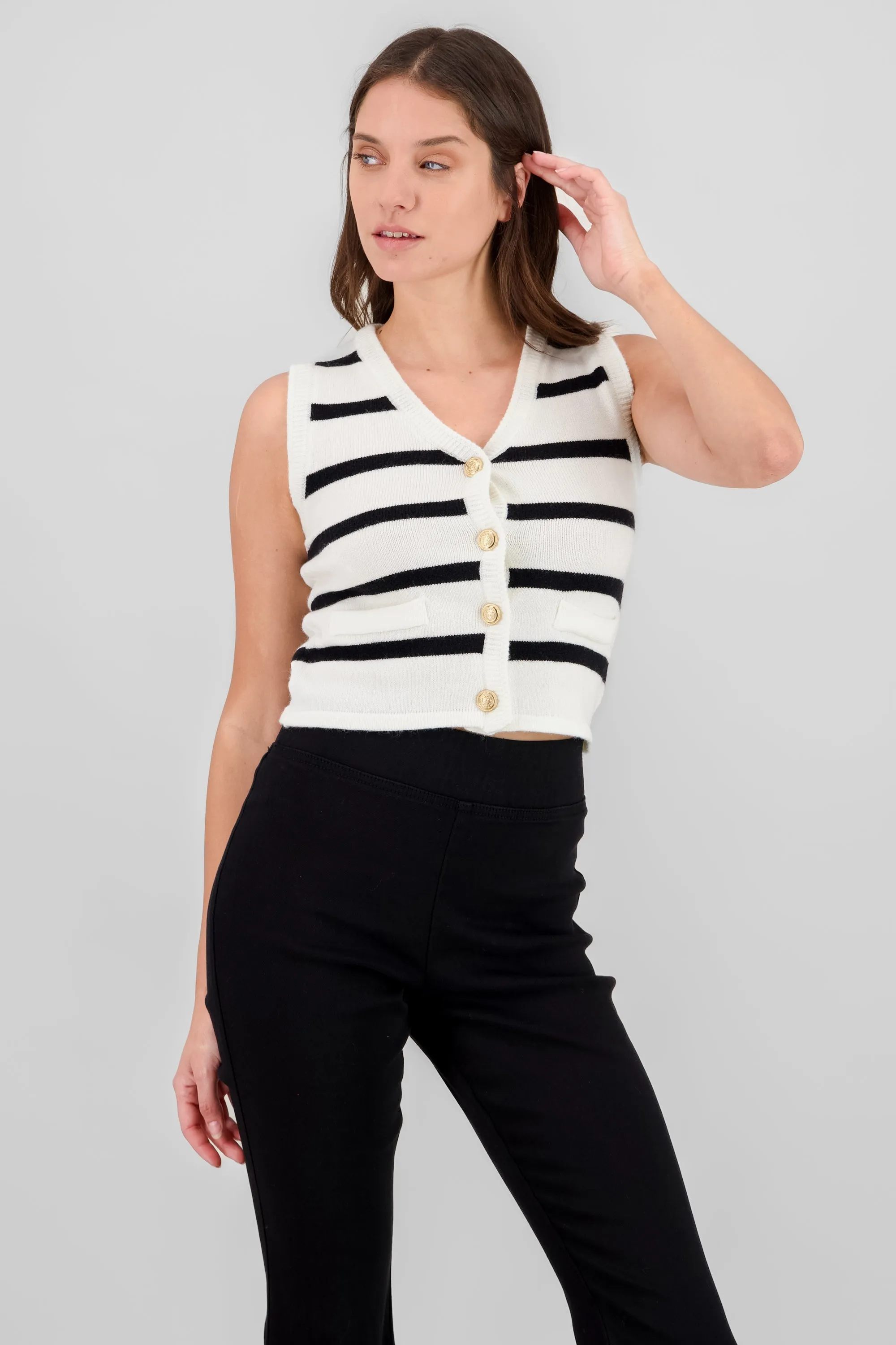 Chaleco rayas con botones sold by Shasa product image thumbnail 2