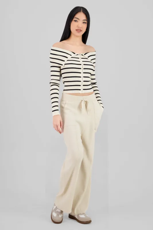 Pantalon wide leg tejido bolsas sold by Shasa