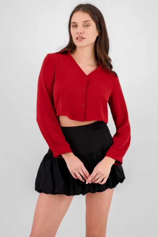 Camisa Crop Escote sold by Shasa