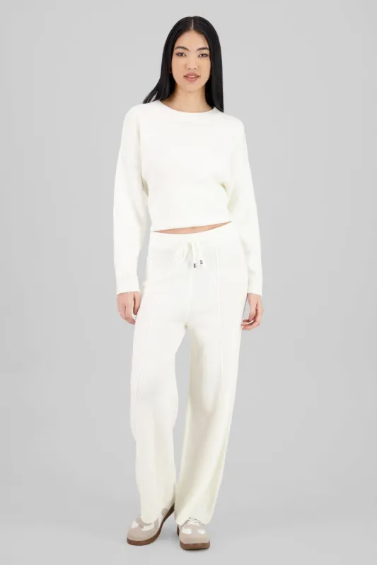 Pantalon wide leg tejido liso sold by Shasa