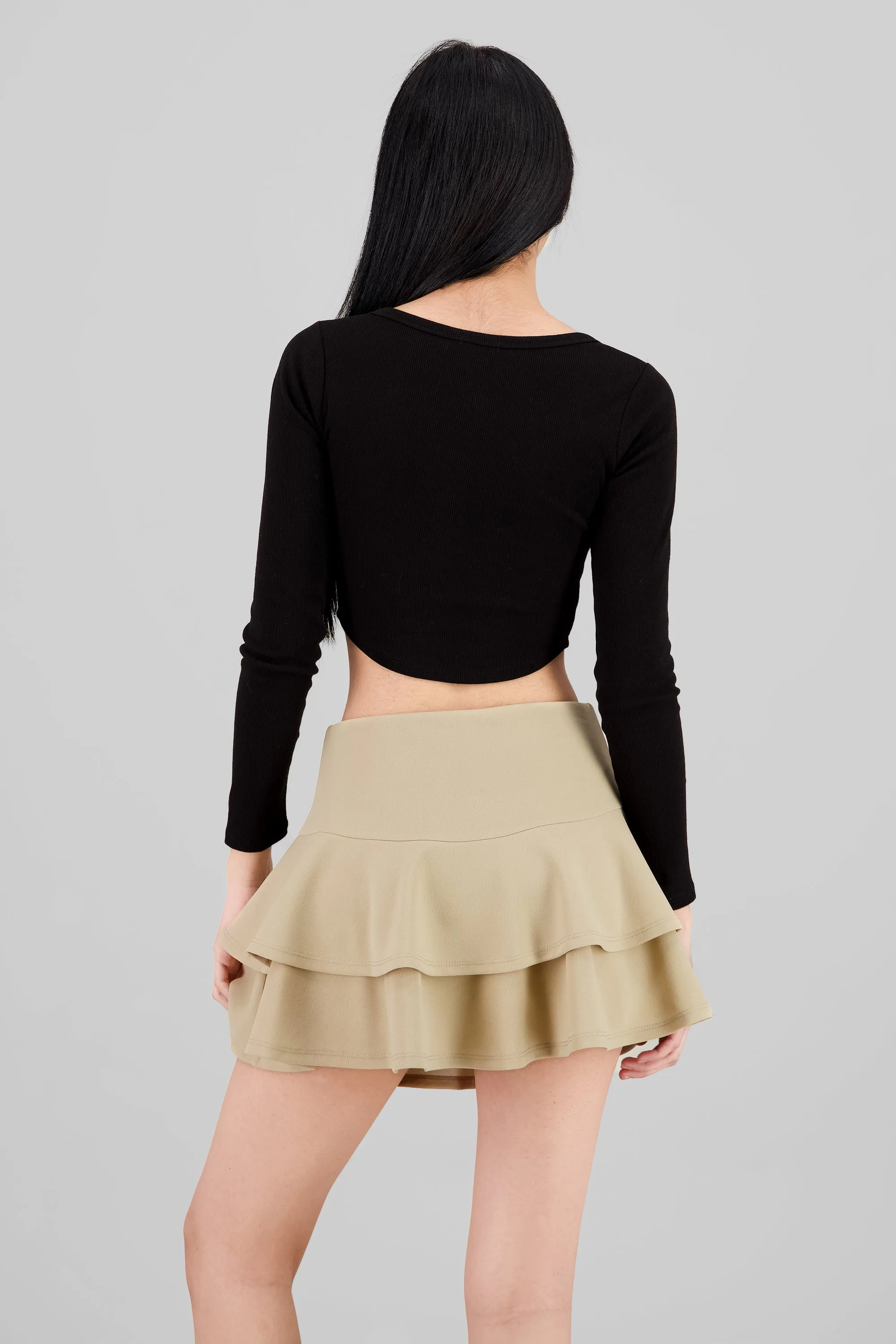 Top manga larga escote cuadrado con broches sold by Shasa product image thumbnail 4