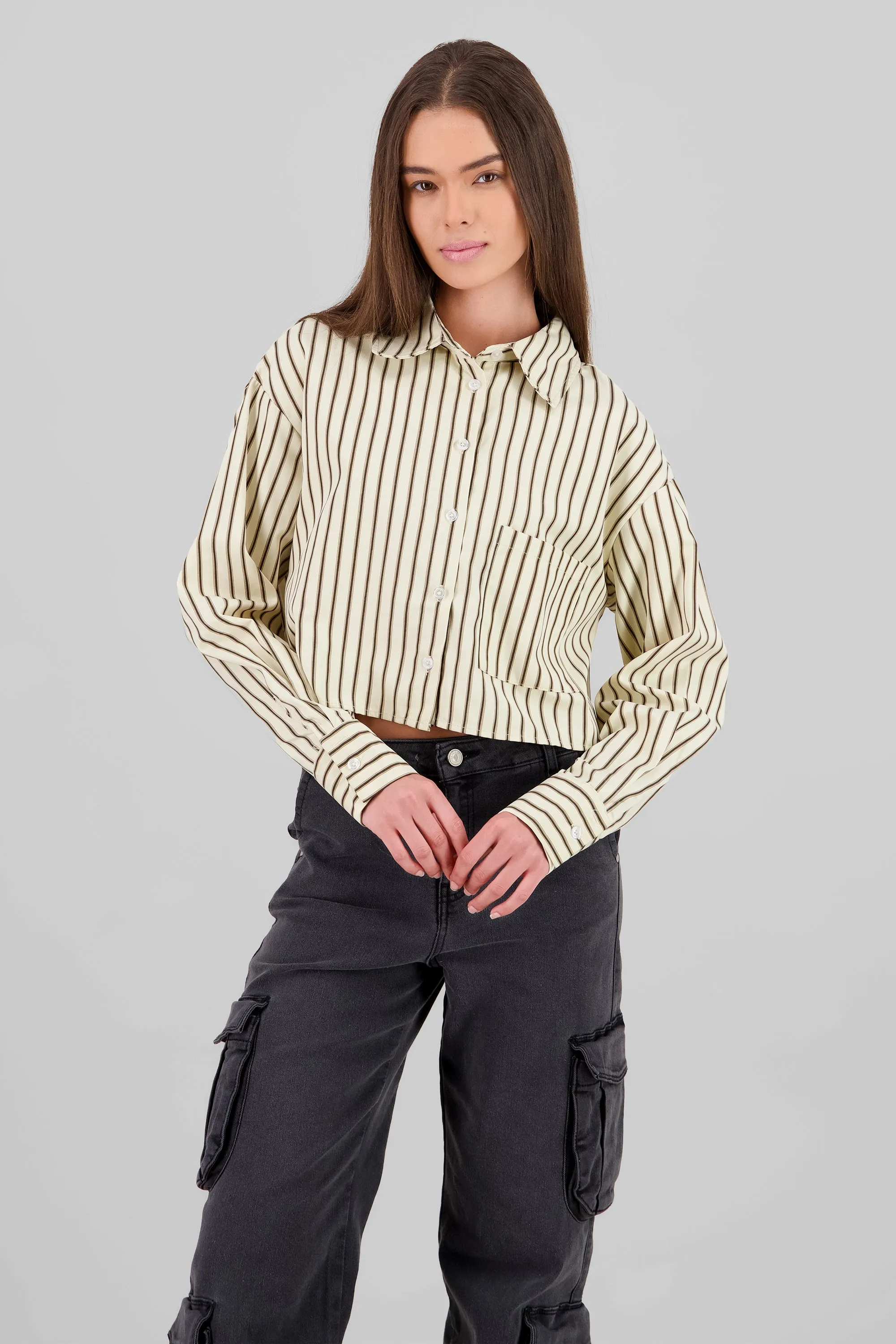Camisa corta estampado rayas sold by Shasa product image thumbnail 2
