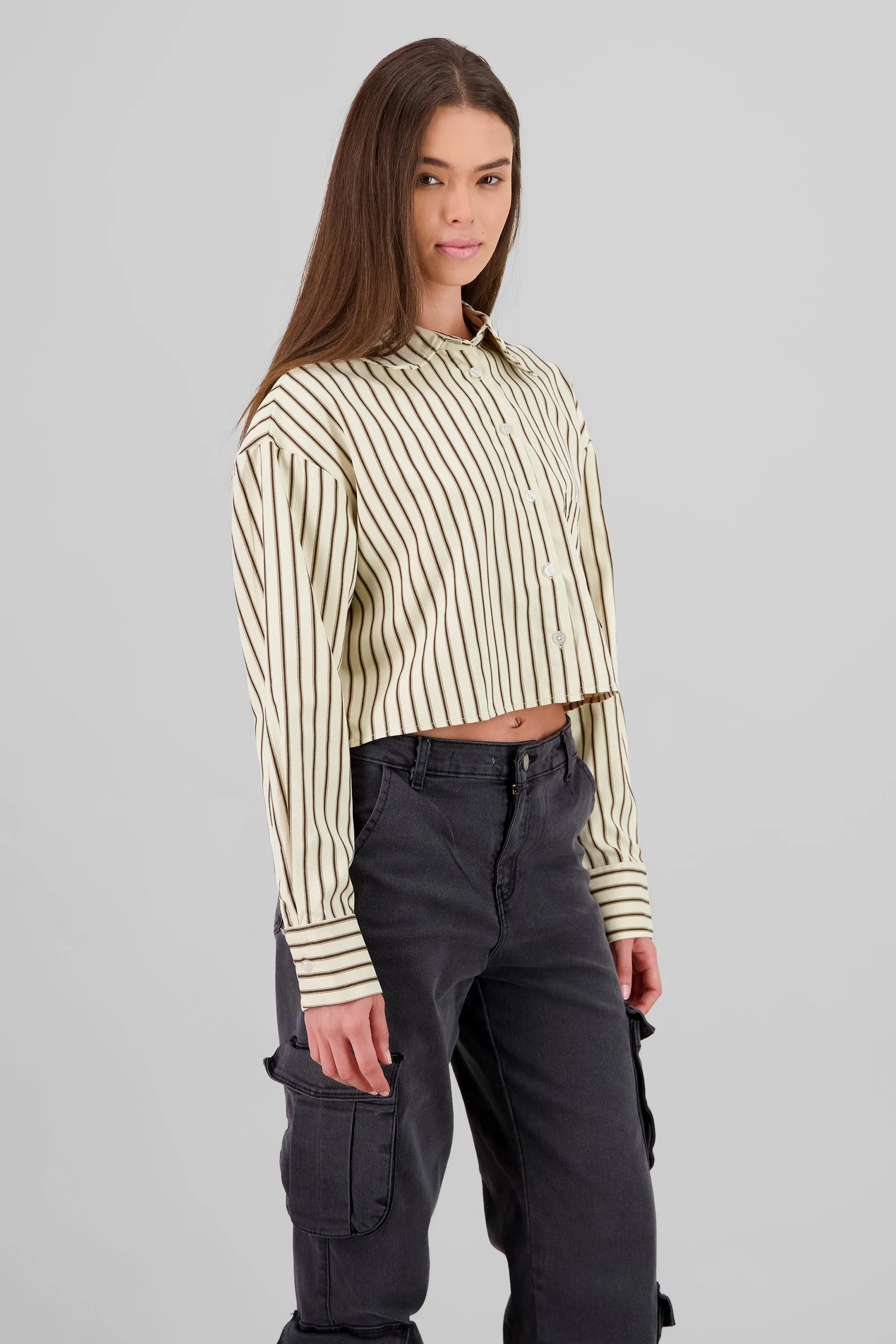 Camisa corta estampado rayas sold by Shasa product image thumbnail 3