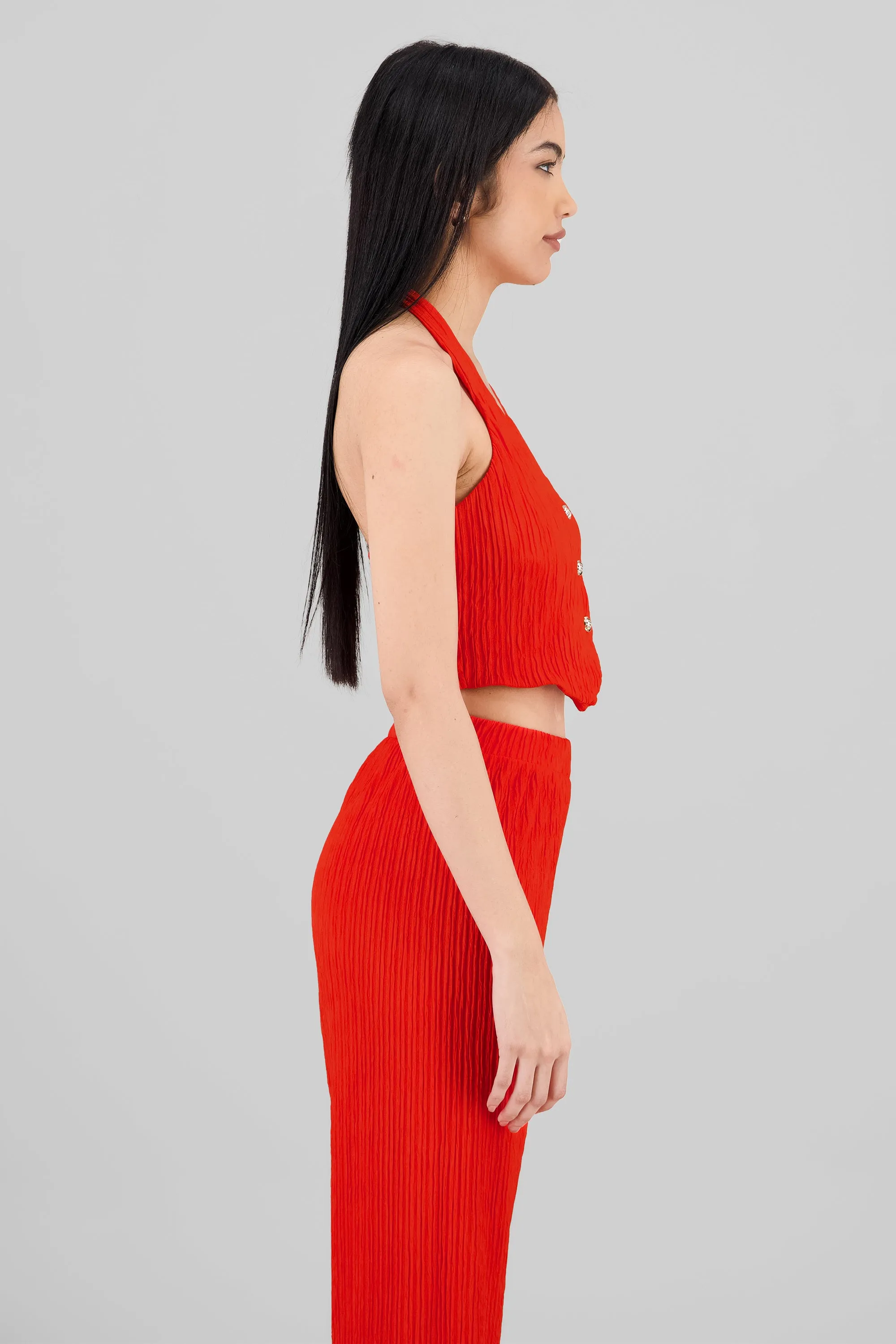 Top halter botones textura sold by Shasa product image thumbnail 3