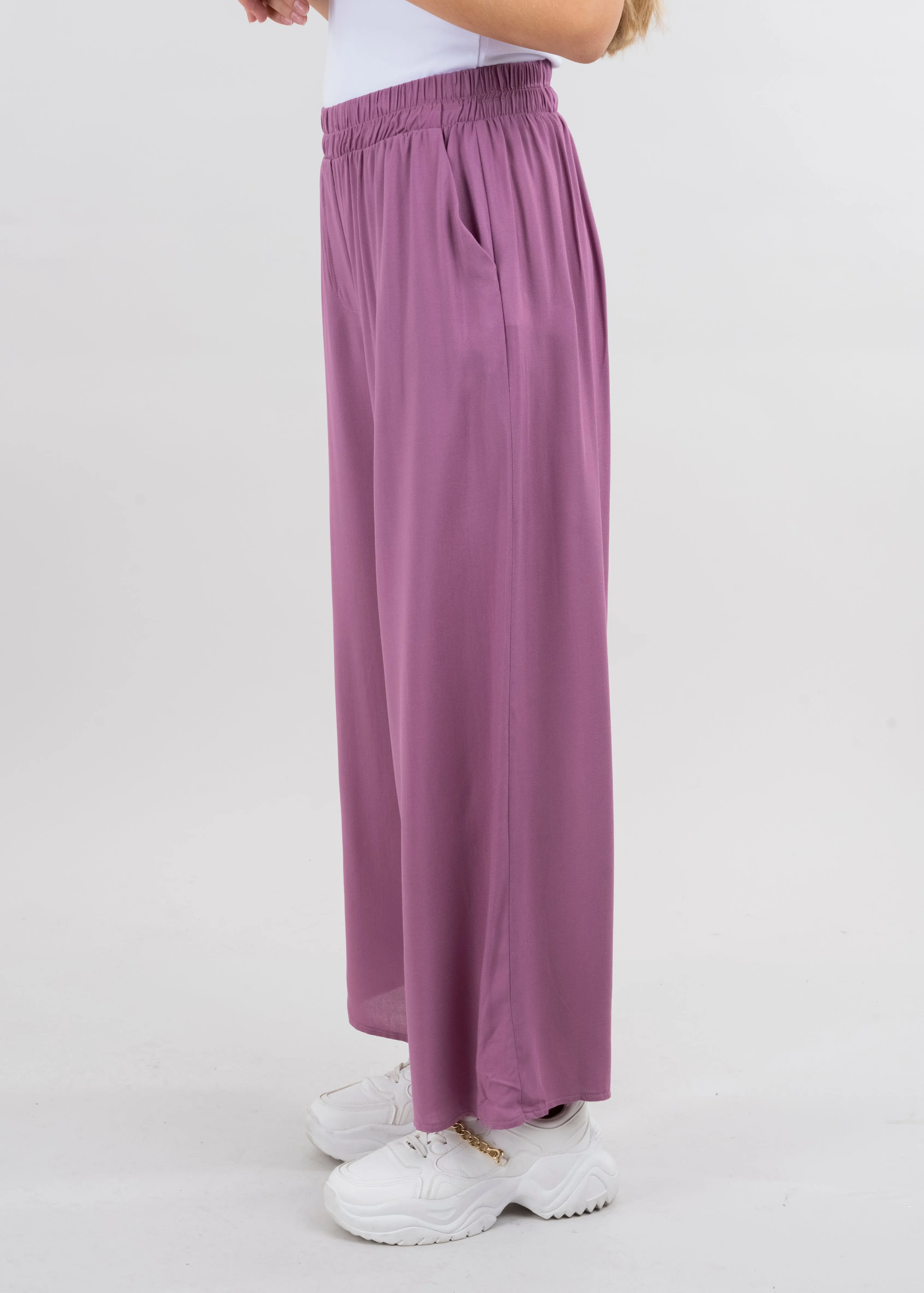 Pantalón Wide Leg Cintura Alta Fruncida sold by Shasa product image thumbnail 3
