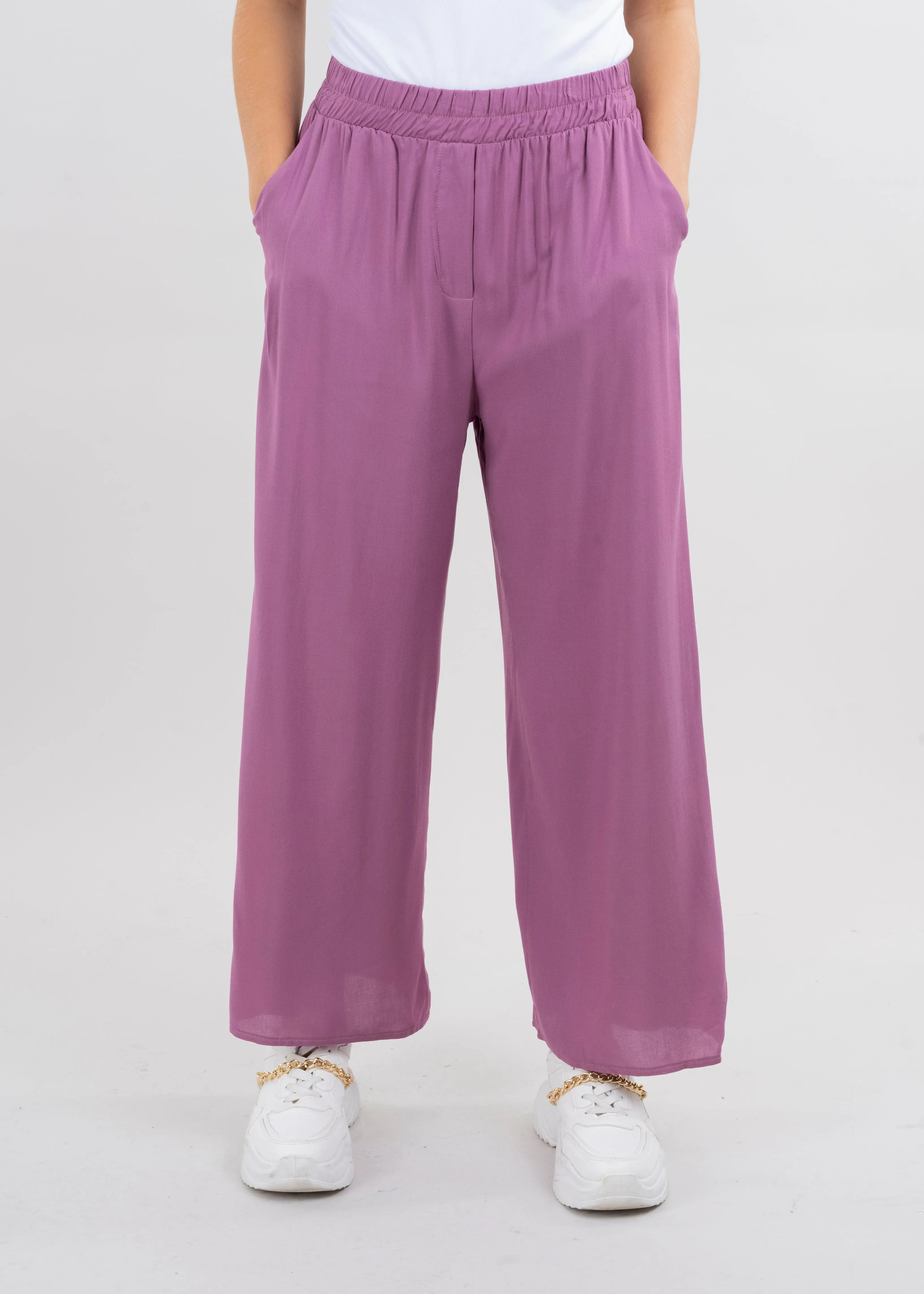 Pantalón Wide Leg Cintura Alta Fruncida sold by Shasa product image thumbnail 2