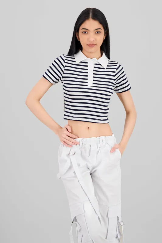 Top polo rayas gruesas sold by Shasa
