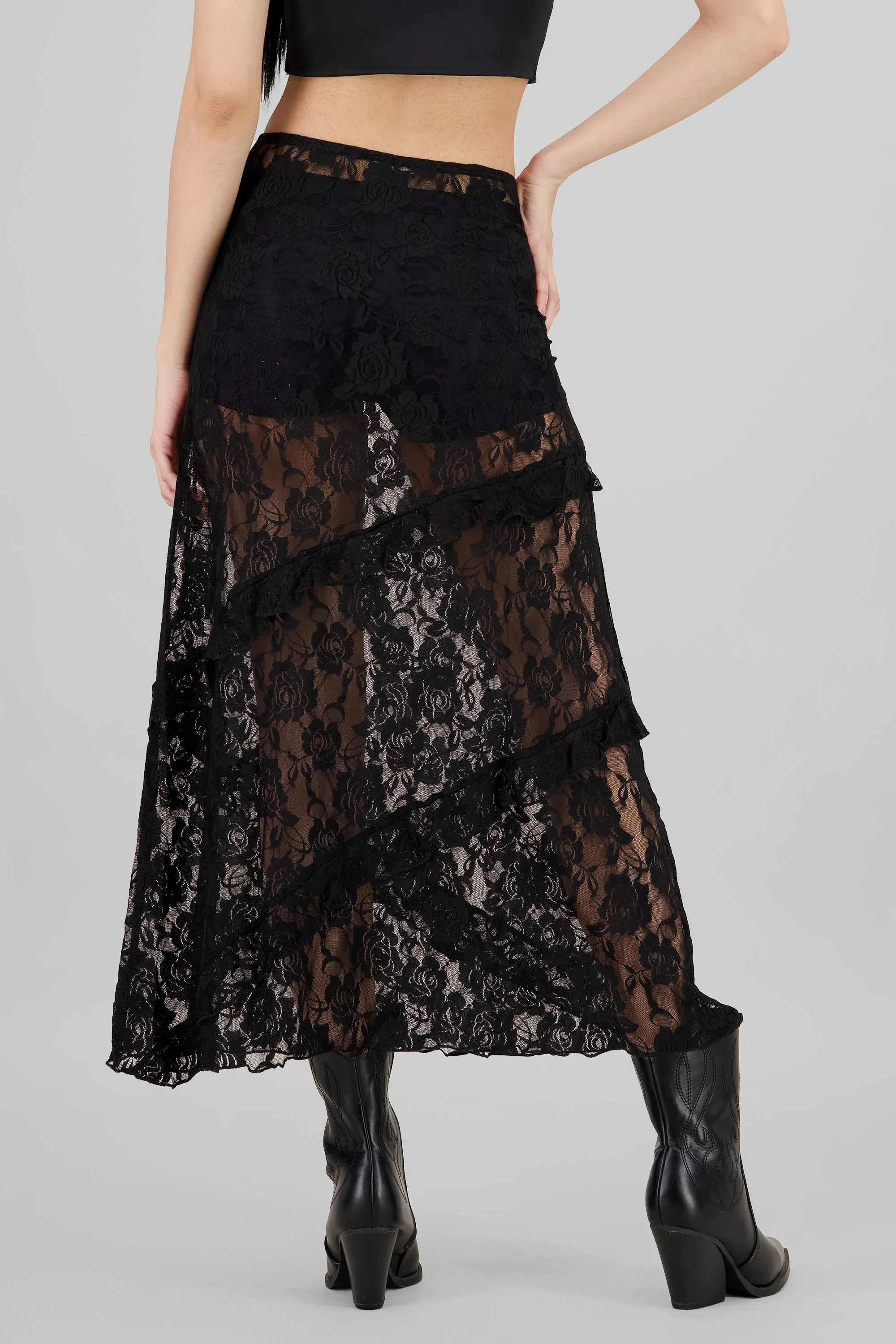 Falda maxi de encaje sold by Shasa product image thumbnail 4