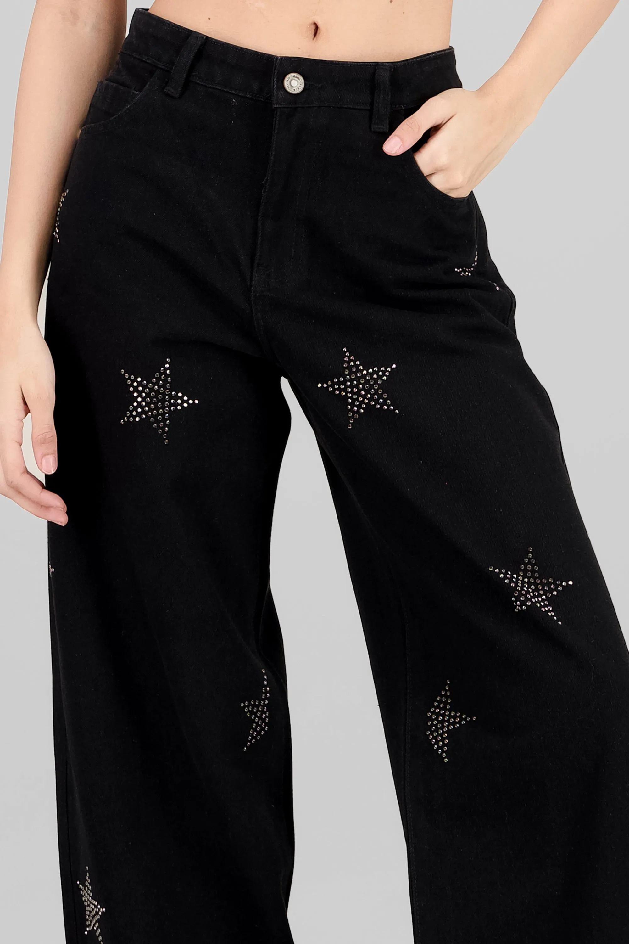 Jeans wide leg estrellas brillos sold by Shasa product image thumbnail 5