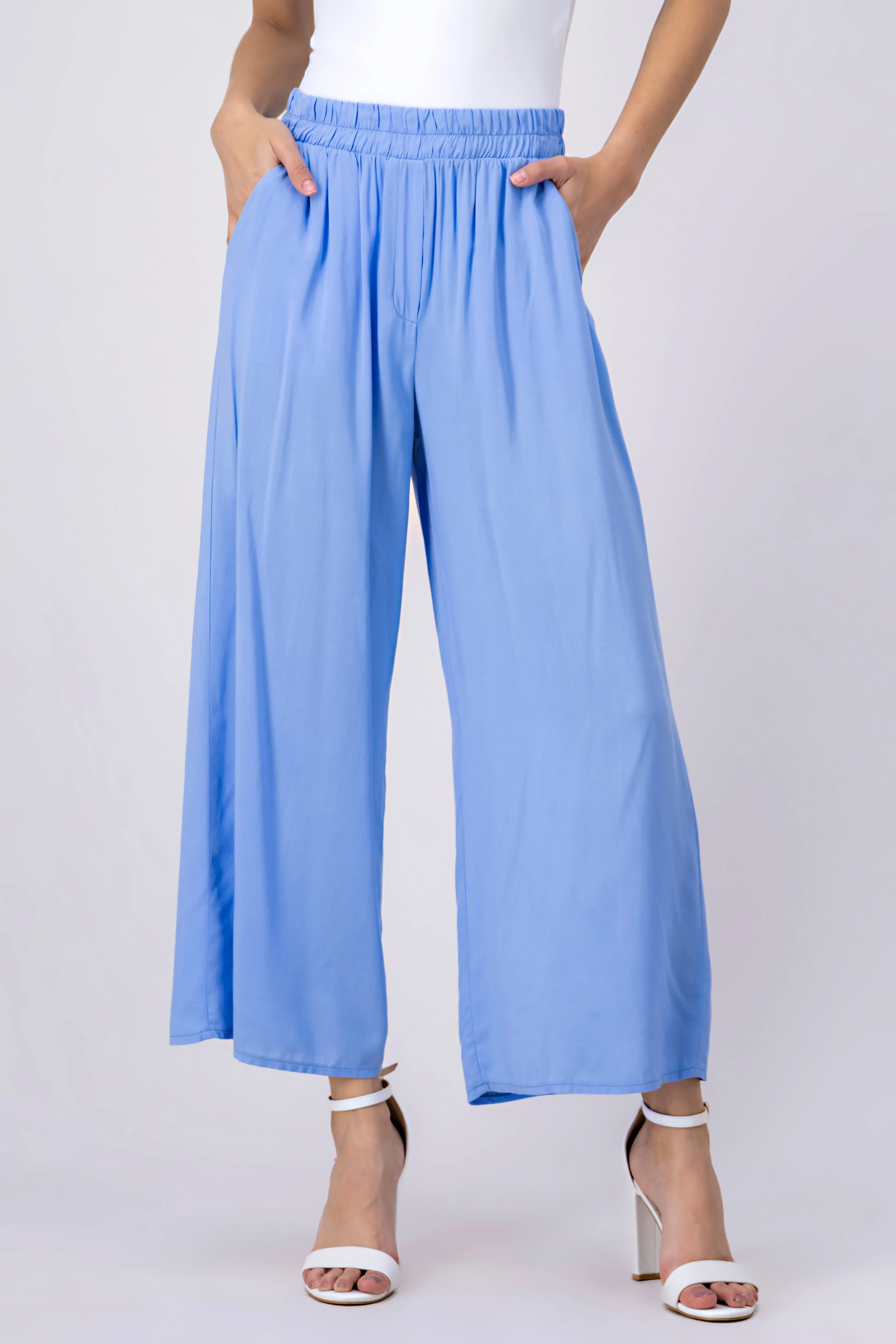 Pantalón Wide Leg Cintura Alta Fruncida sold by Shasa product image thumbnail 2