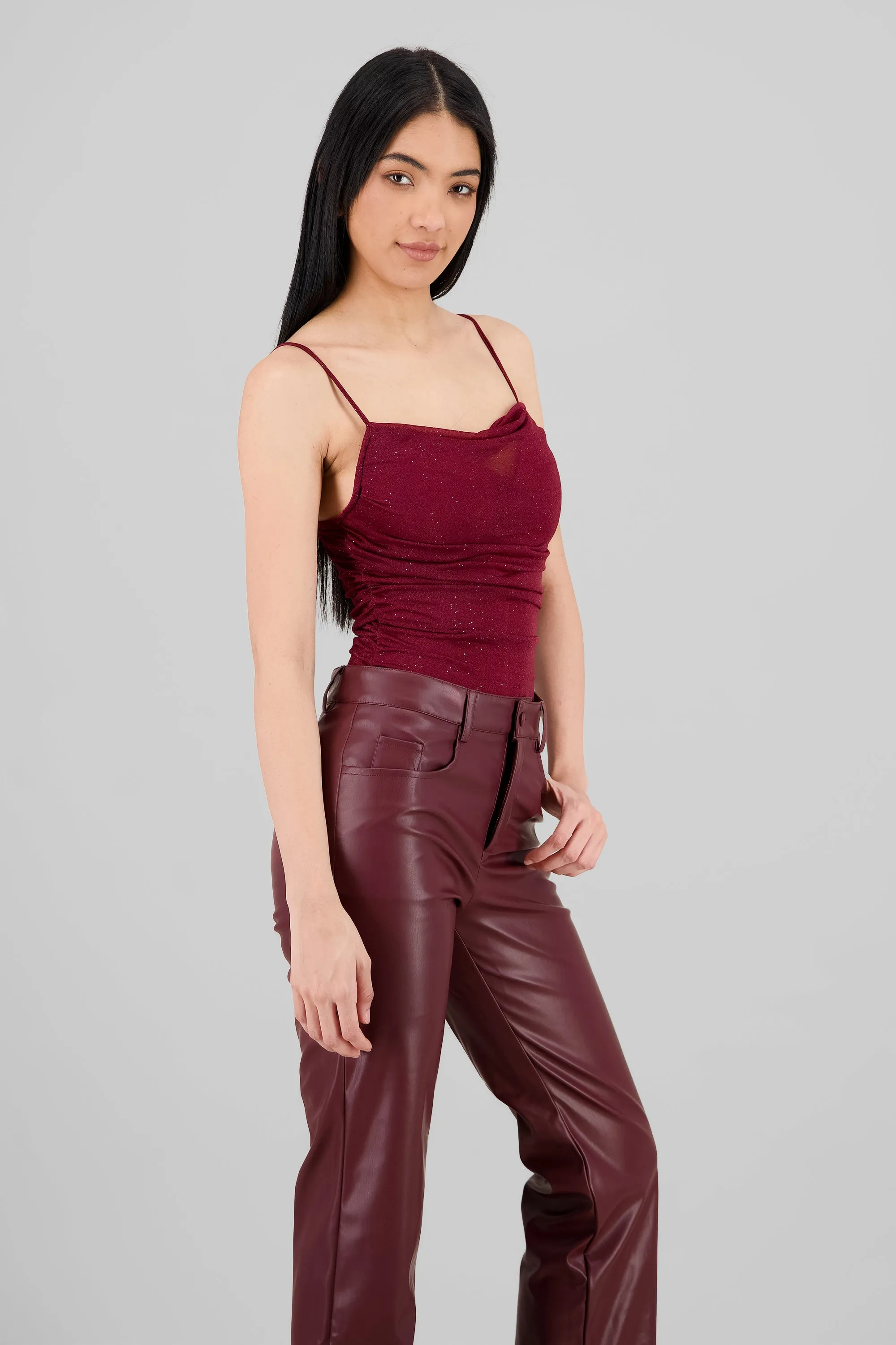 Bodysuit con cuello cascada de brillos sold by Shasa product image thumbnail 3