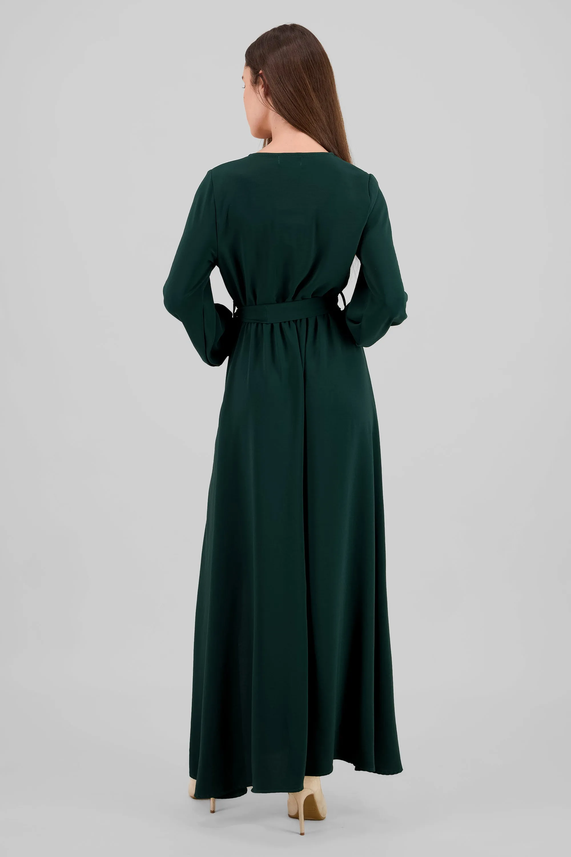 Vestido maxi manga larga con cinta escote v sold by Shasa product image thumbnail 4