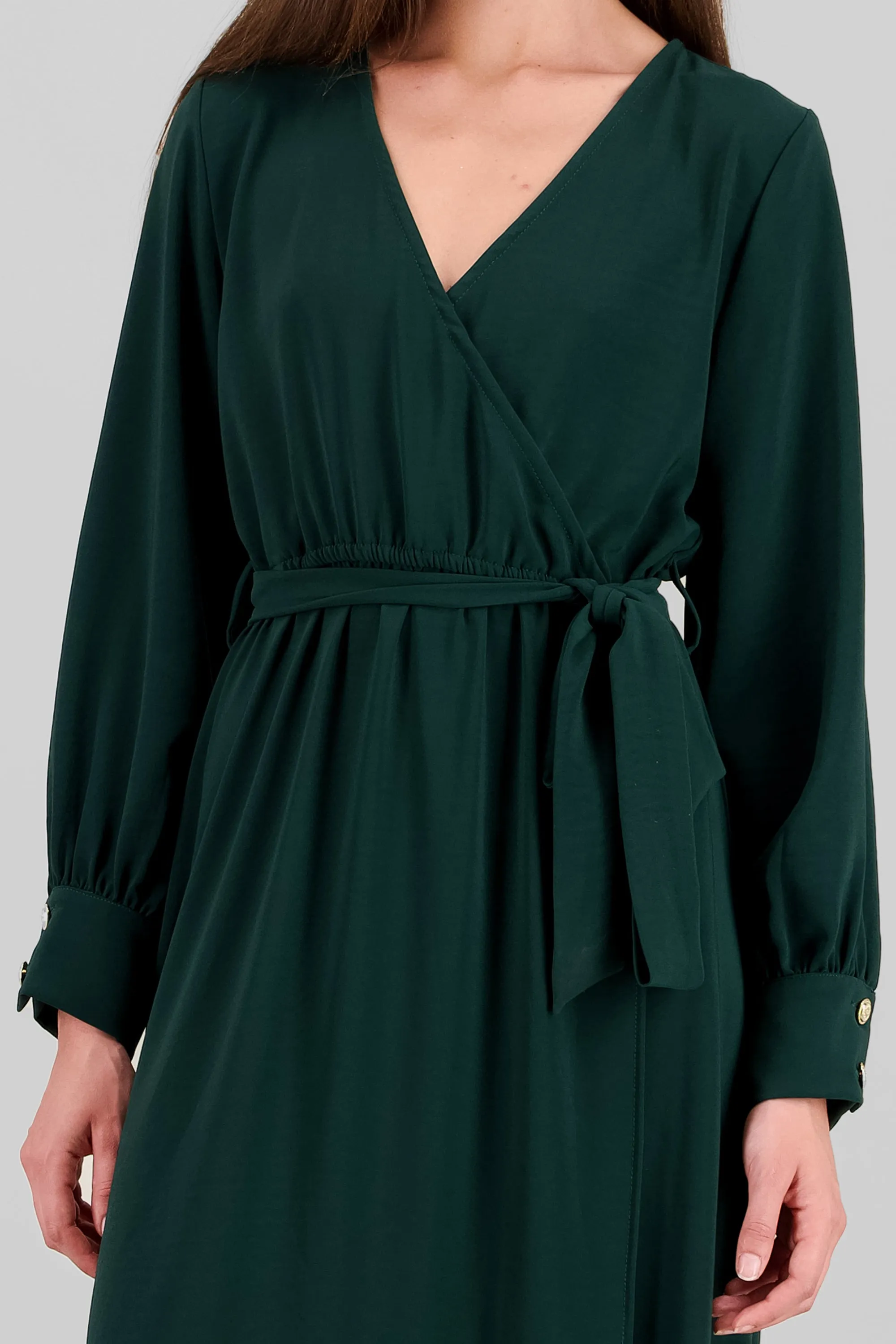 Vestido maxi manga larga con cinta escote v sold by Shasa product image thumbnail 5