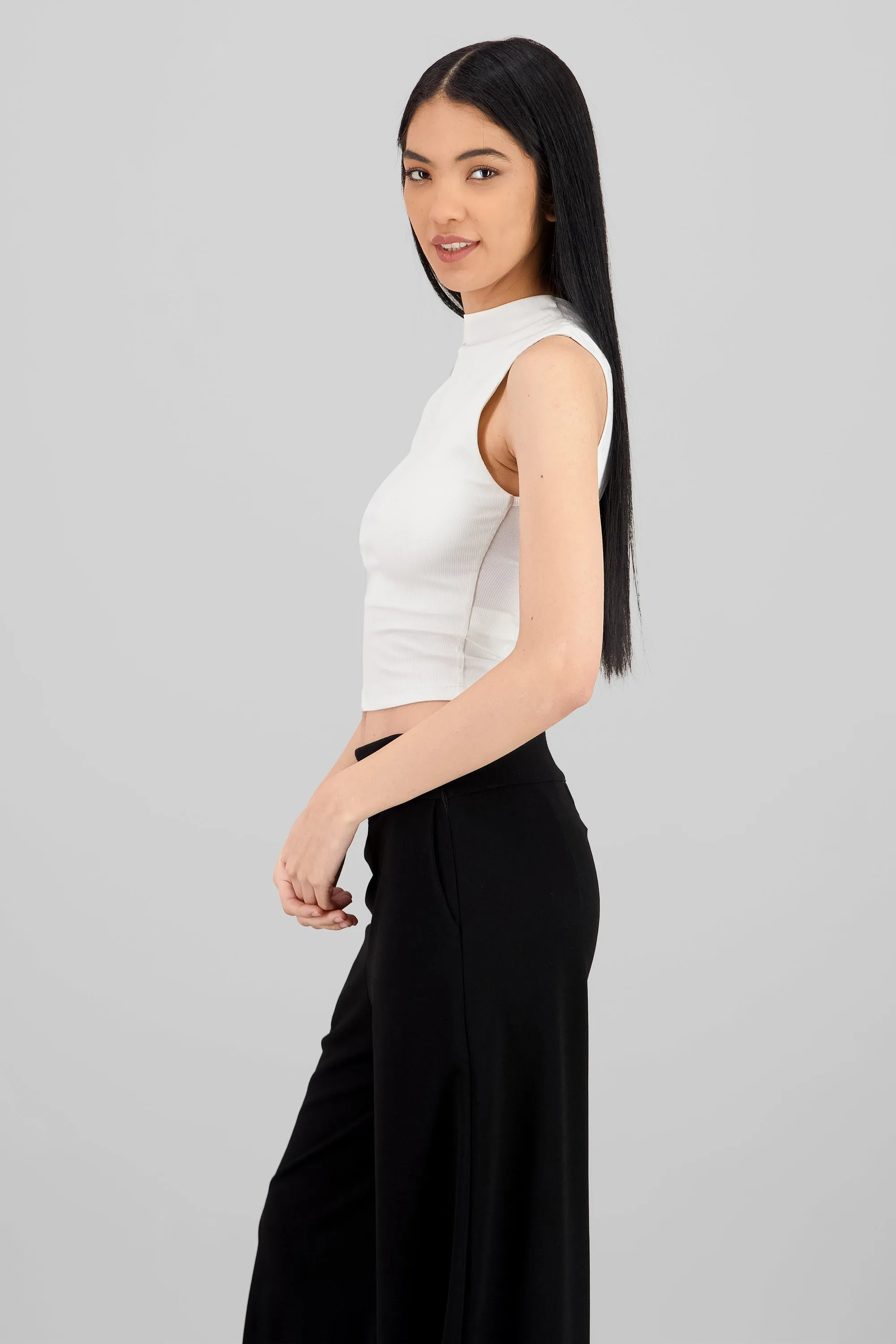 Top sin manga rib delgado sold by Shasa product image thumbnail 3