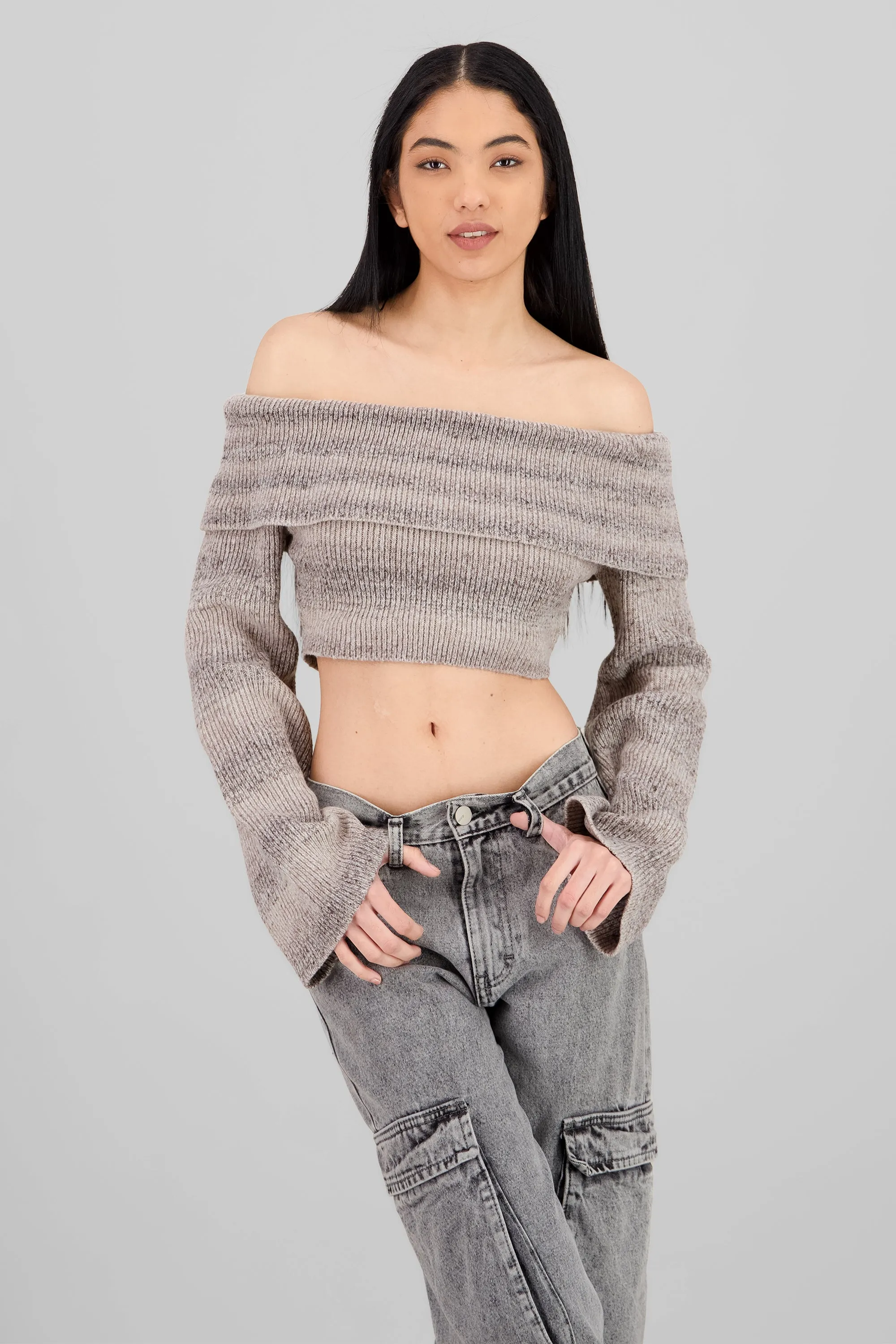 Sueter corto sin hombro sold by Shasa product image thumbnail 2