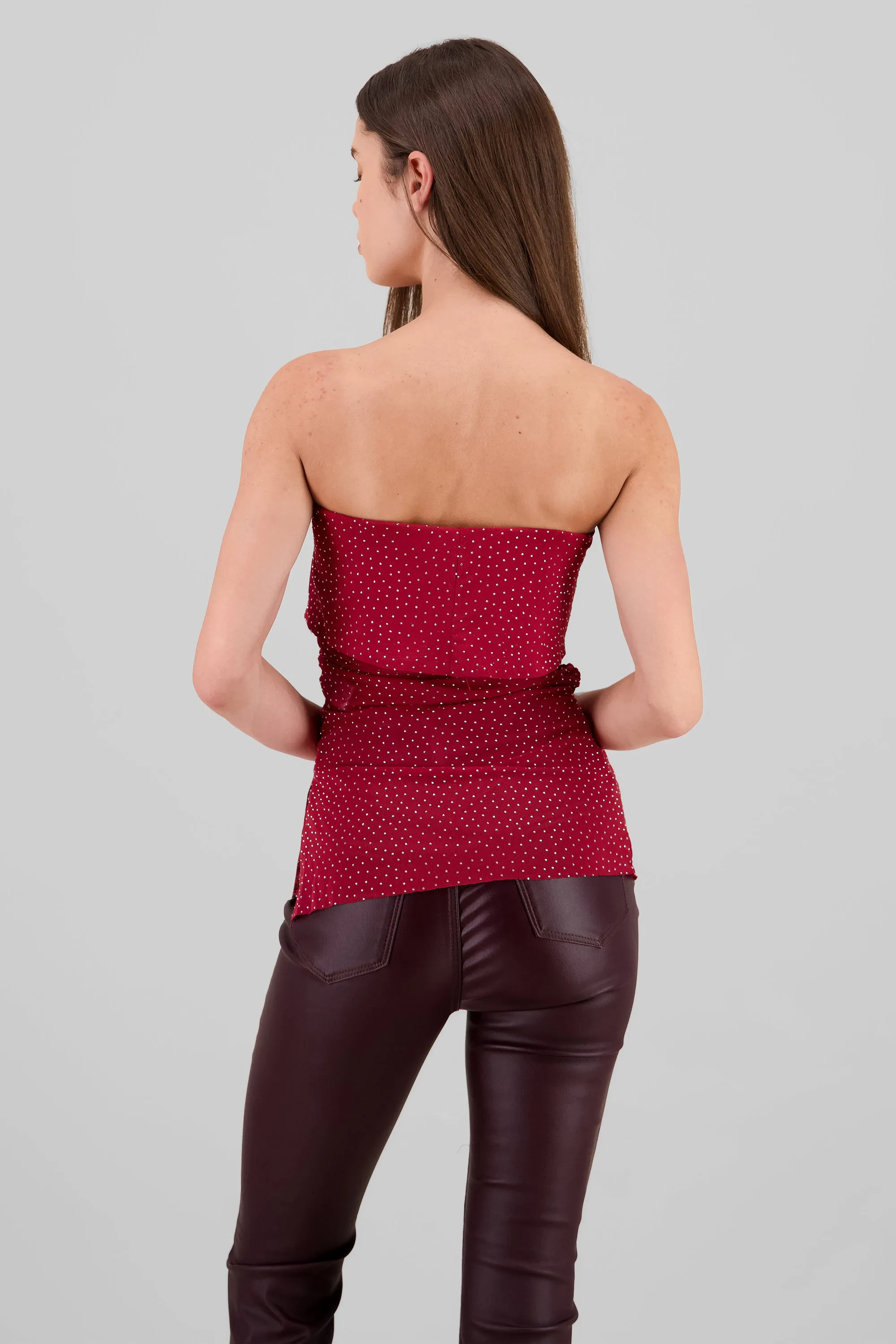 Top strapless brillos mesh sold by Shasa product image thumbnail 4