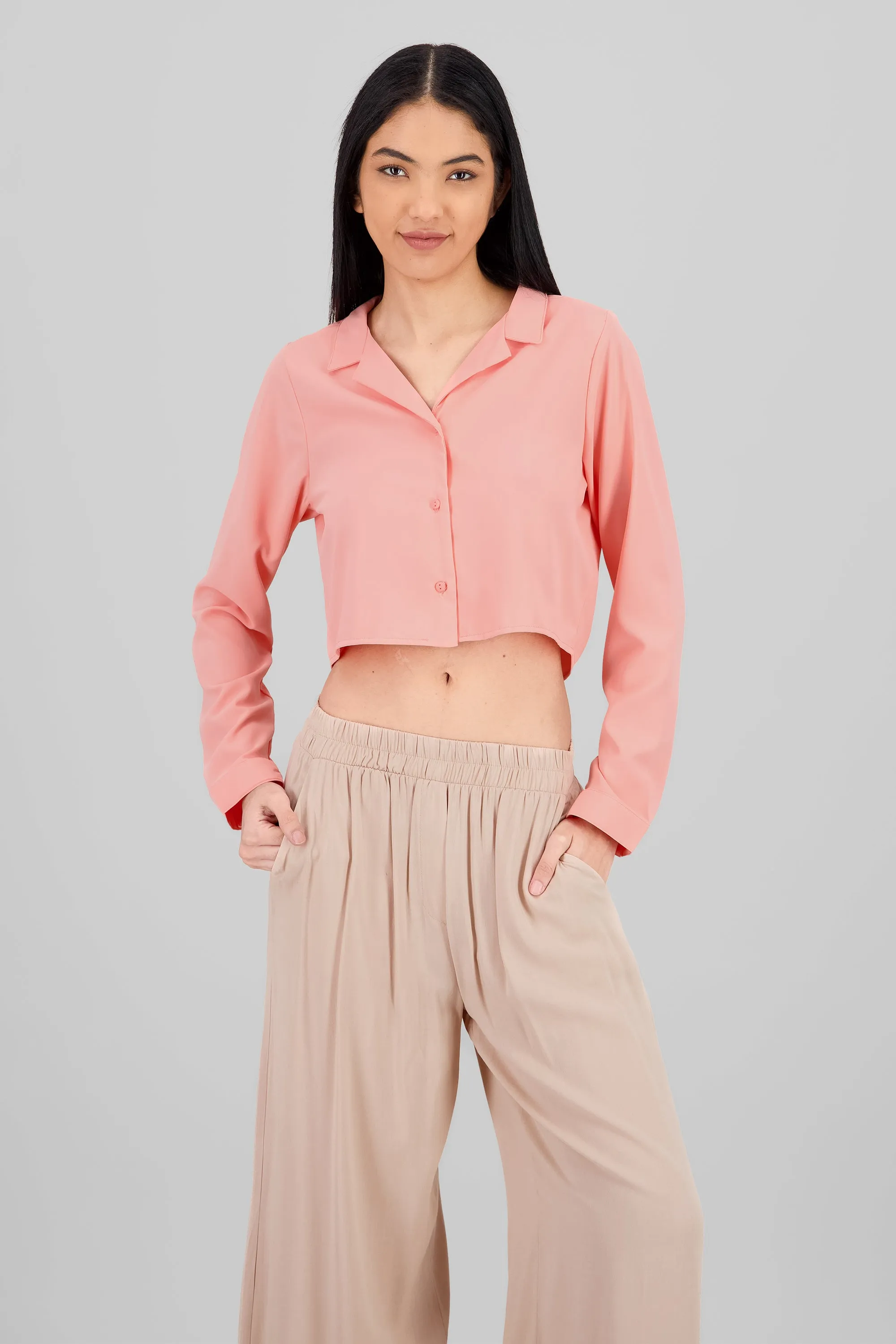 Camisa Lisa Manga Larga sold by Shasa