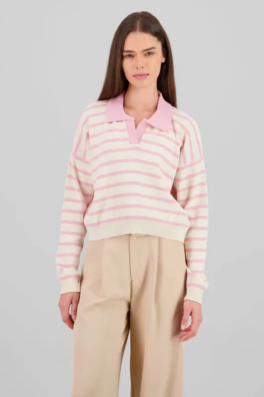 Sueter rayas cuello polo manga larga Hypsters sold by Shasa