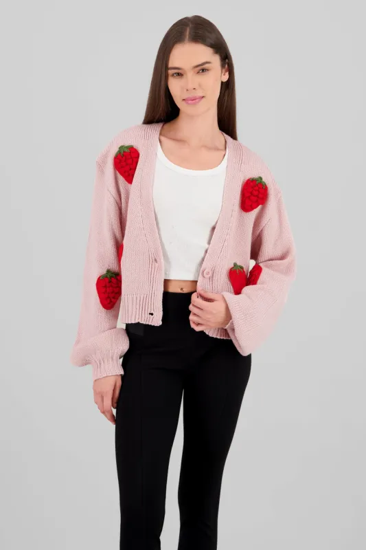 Cardigan fresas 3d sold by Shasa