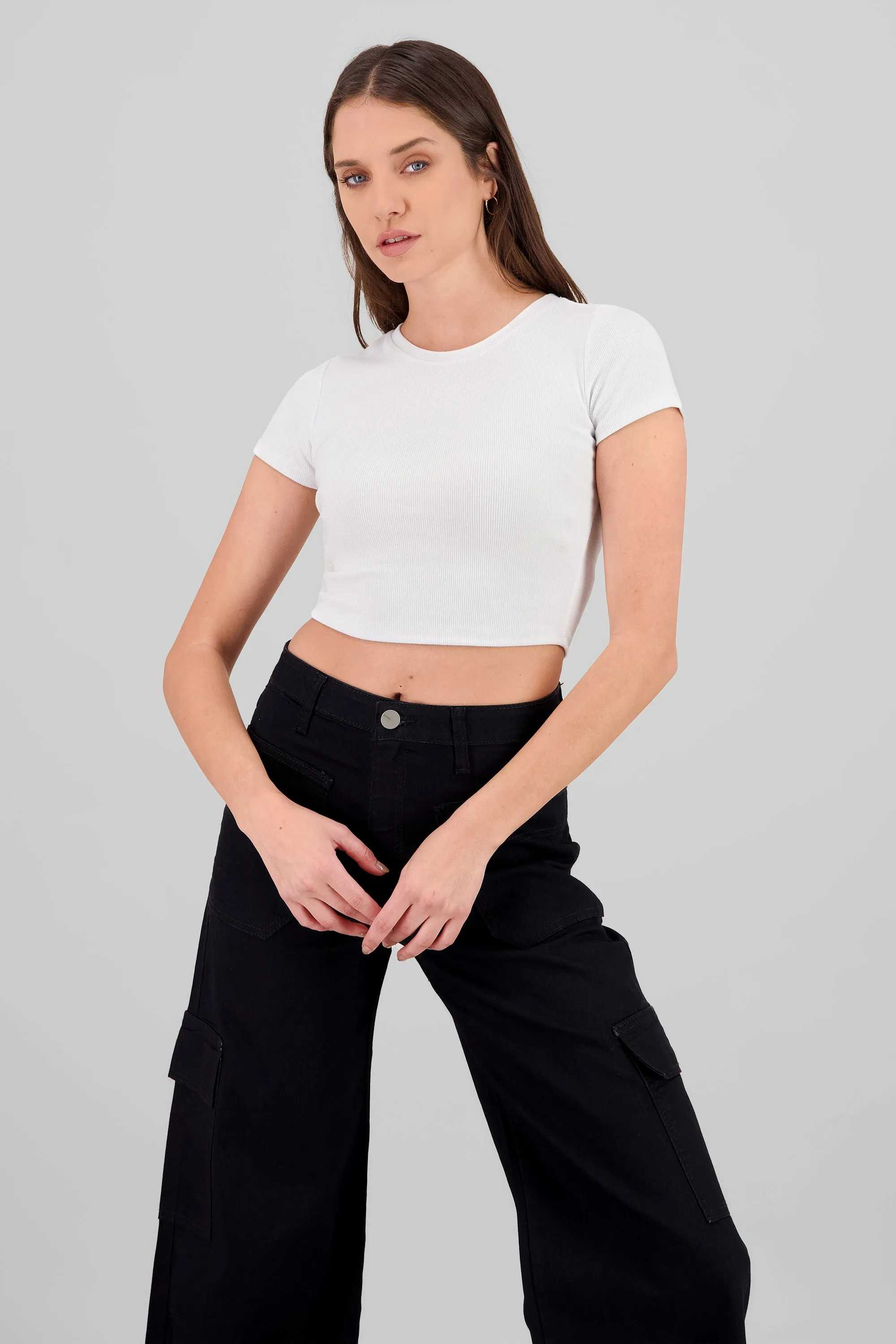 Top de manga corta liso textura sold by Shasa product image thumbnail 2