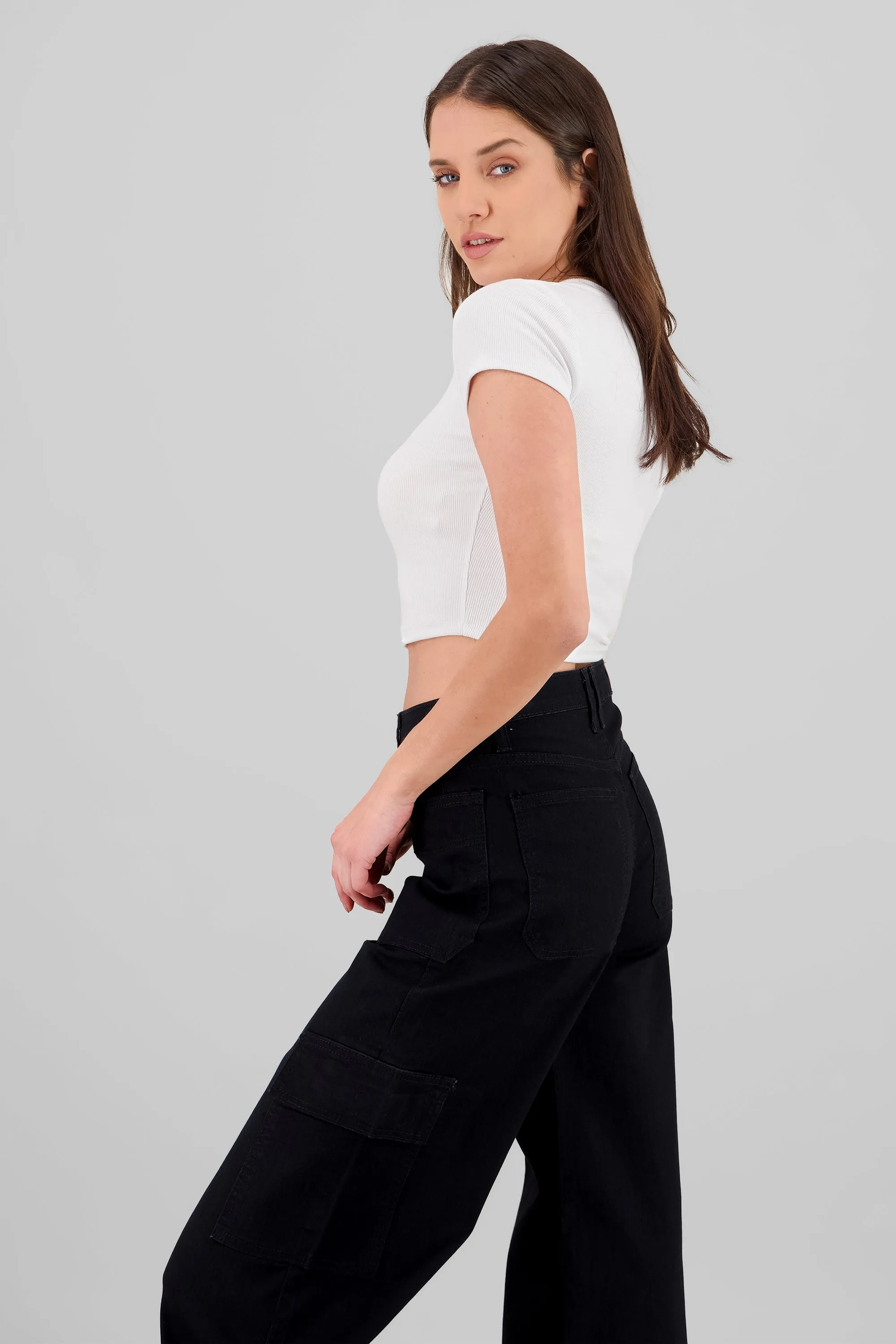 Top de manga corta liso textura sold by Shasa product image thumbnail 3