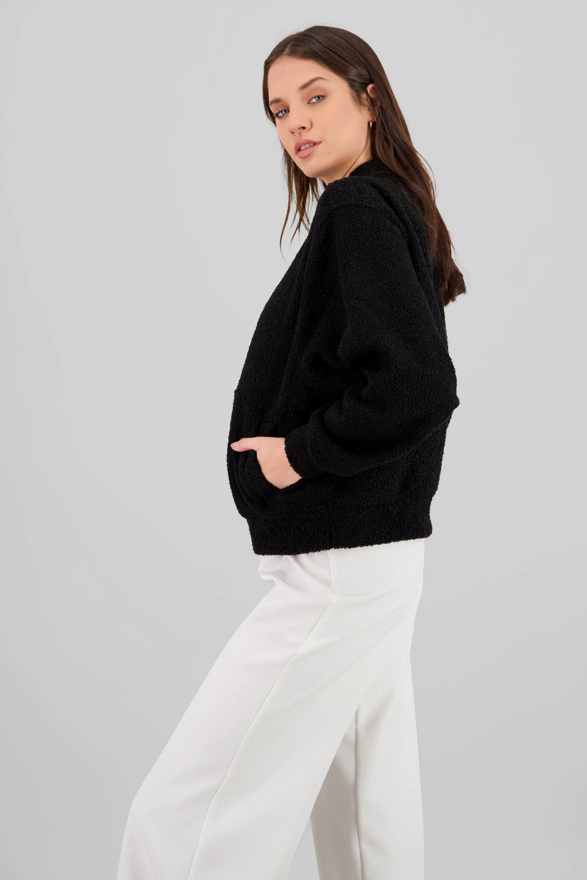 Bomber borrego con cierre Hypsters sold by Shasa product image thumbnail 3