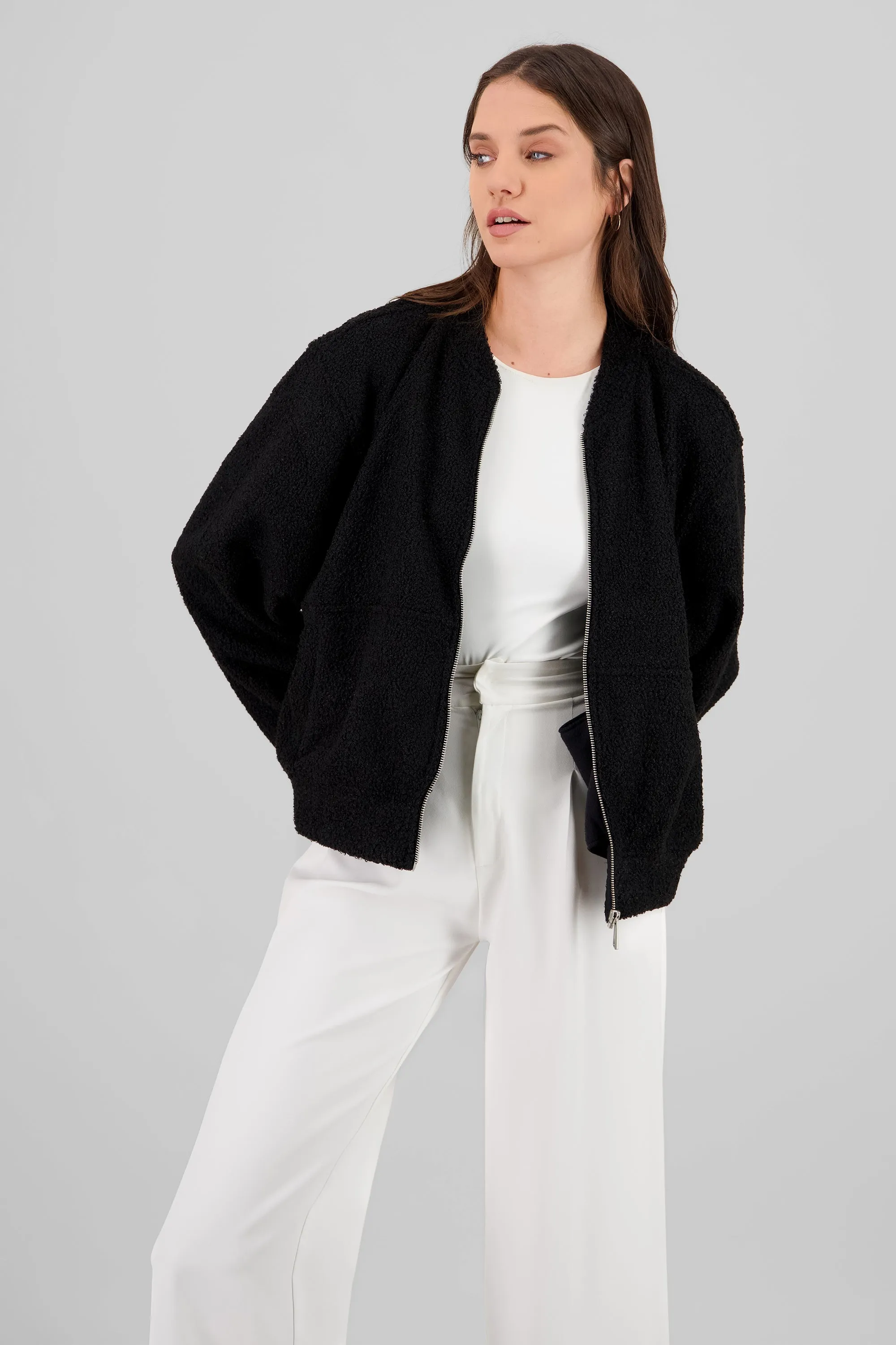 Bomber borrego con cierre Hypsters sold by Shasa