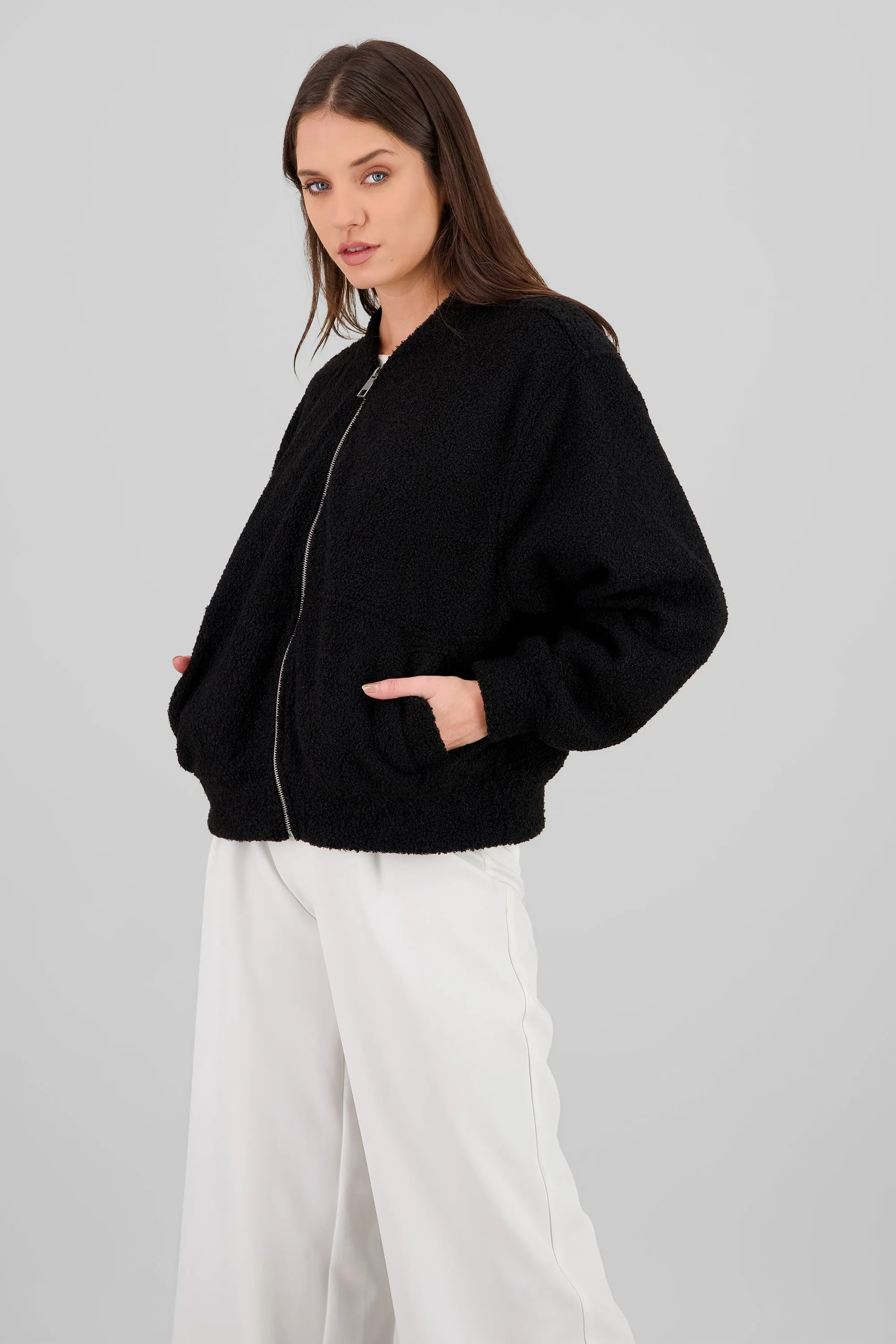 Bomber borrego con cierre Hypsters sold by Shasa product image thumbnail 2