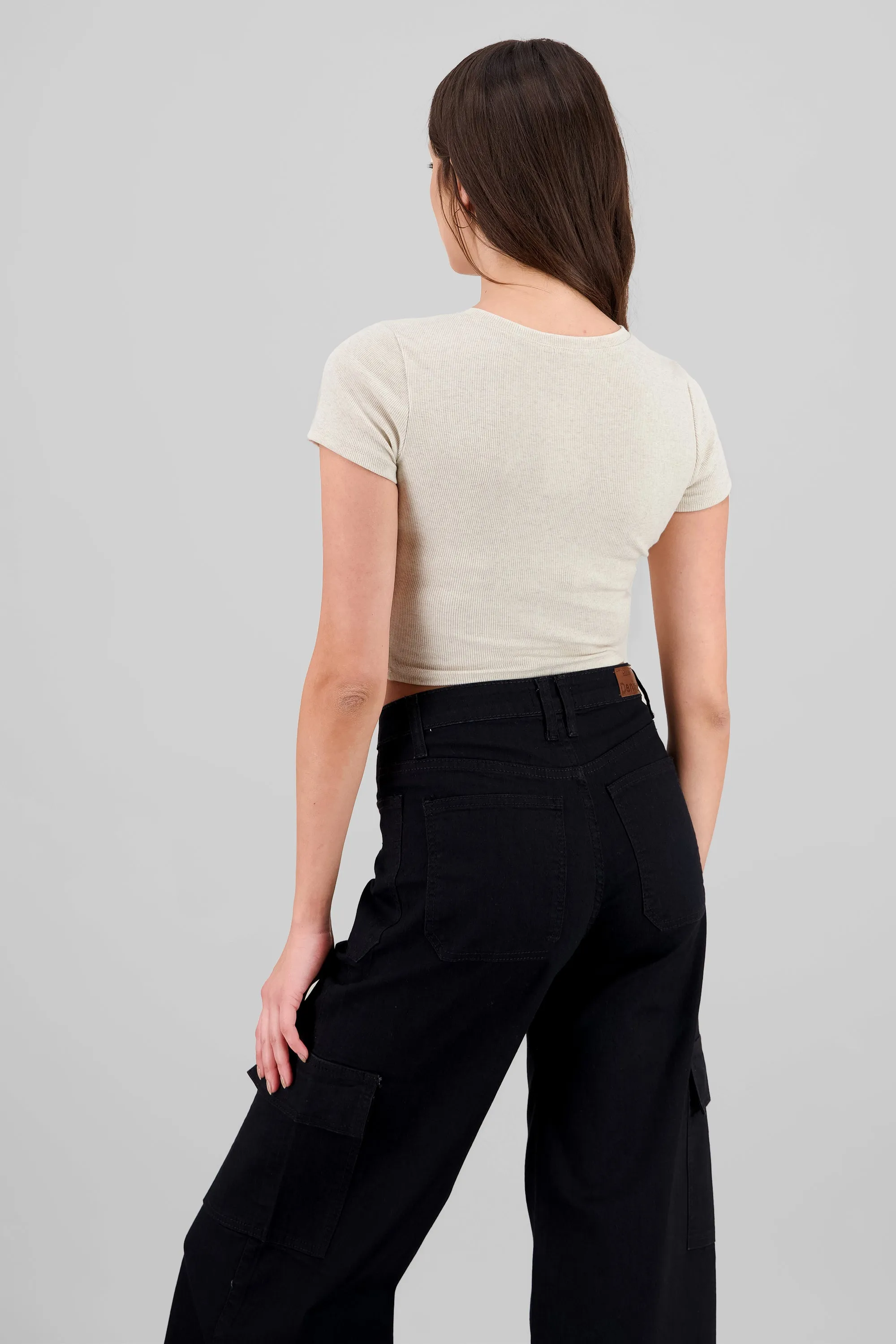 Top de manga corta liso textura sold by Shasa product image thumbnail 4