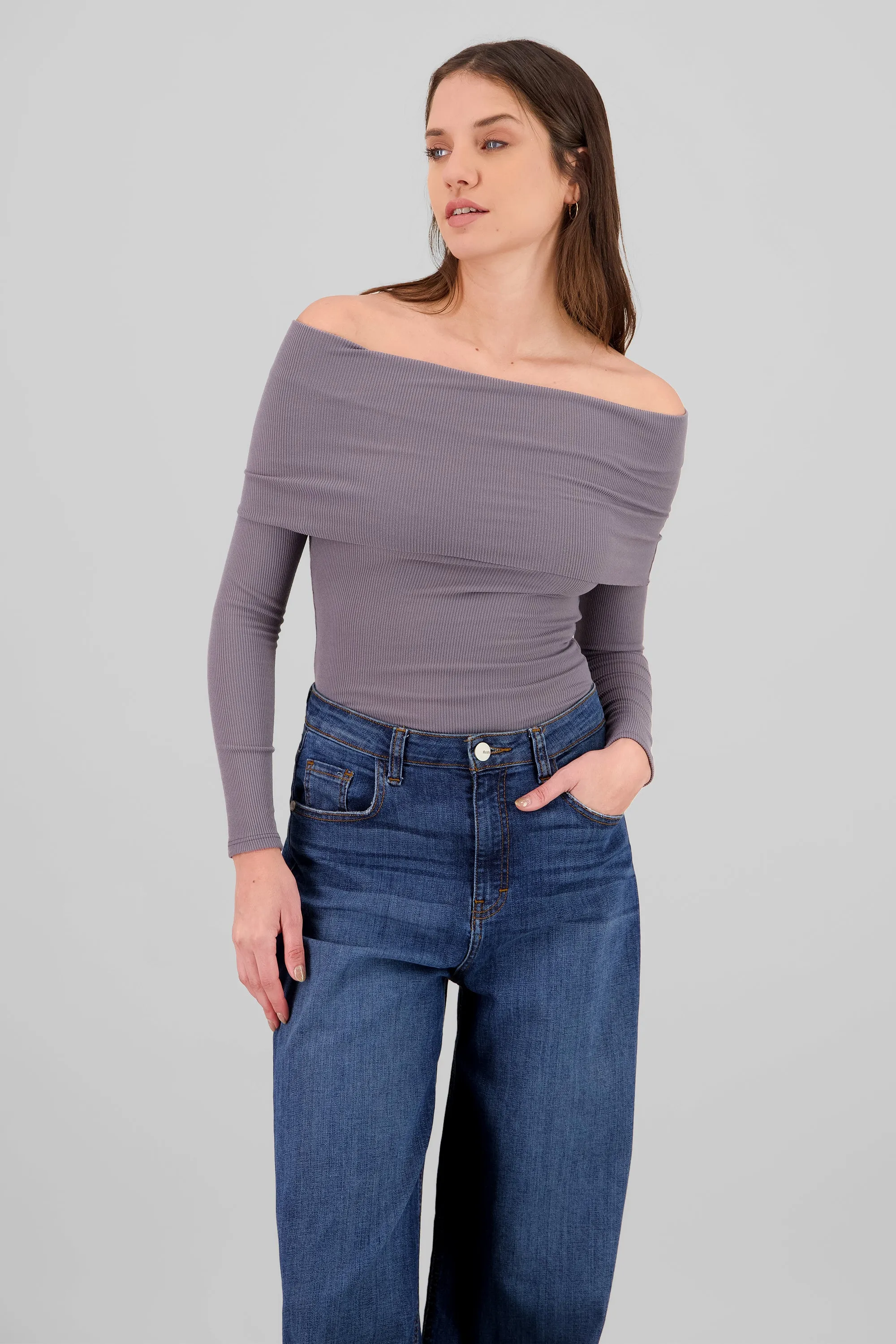 Top rib off shoulder sold by Shasa product image thumbnail 2