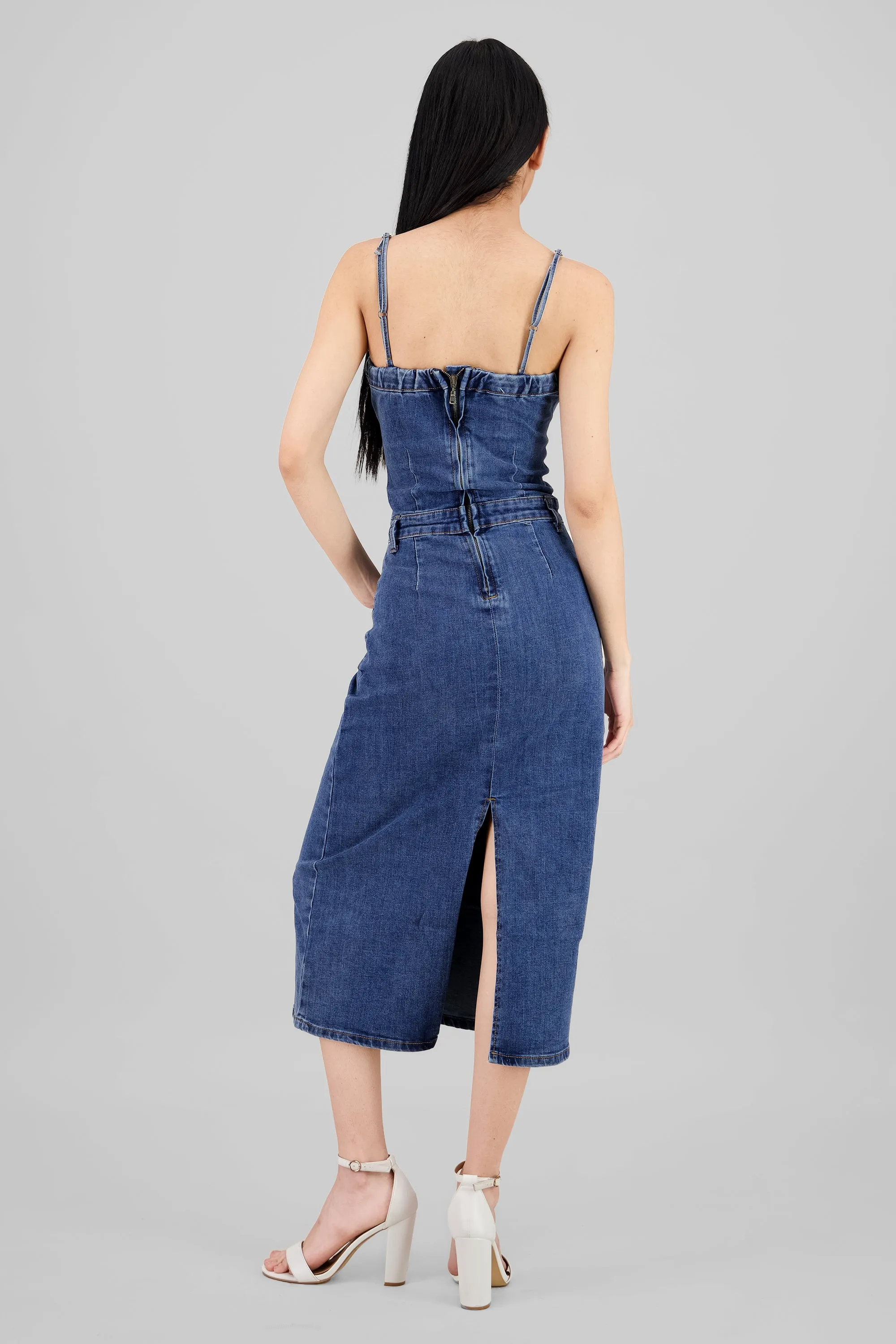 Vestido midi abertura trasera sold by Shasa product image thumbnail 4