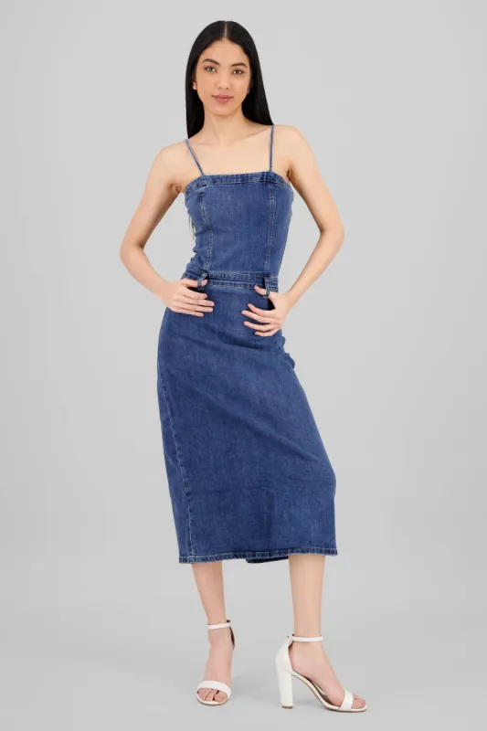 Vestido midi abertura trasera sold by Shasa