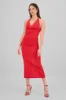 Vestido maxi cuello halter cascada sold by Shasa